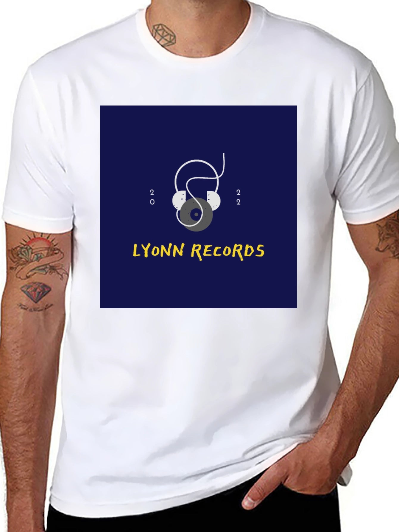 Lyonn Records Black Graphic Tee