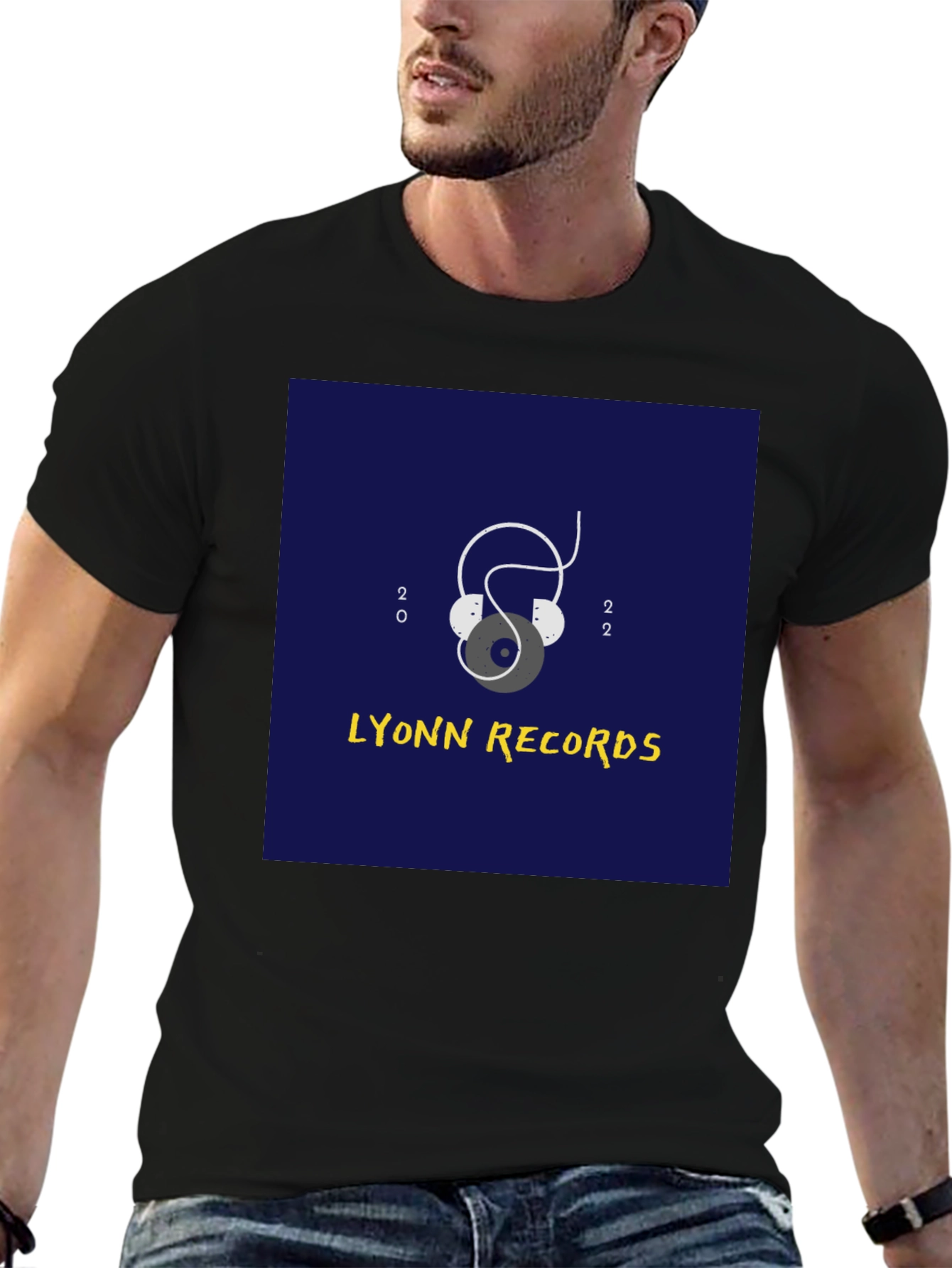 Lyonn Records Black Graphic Tee