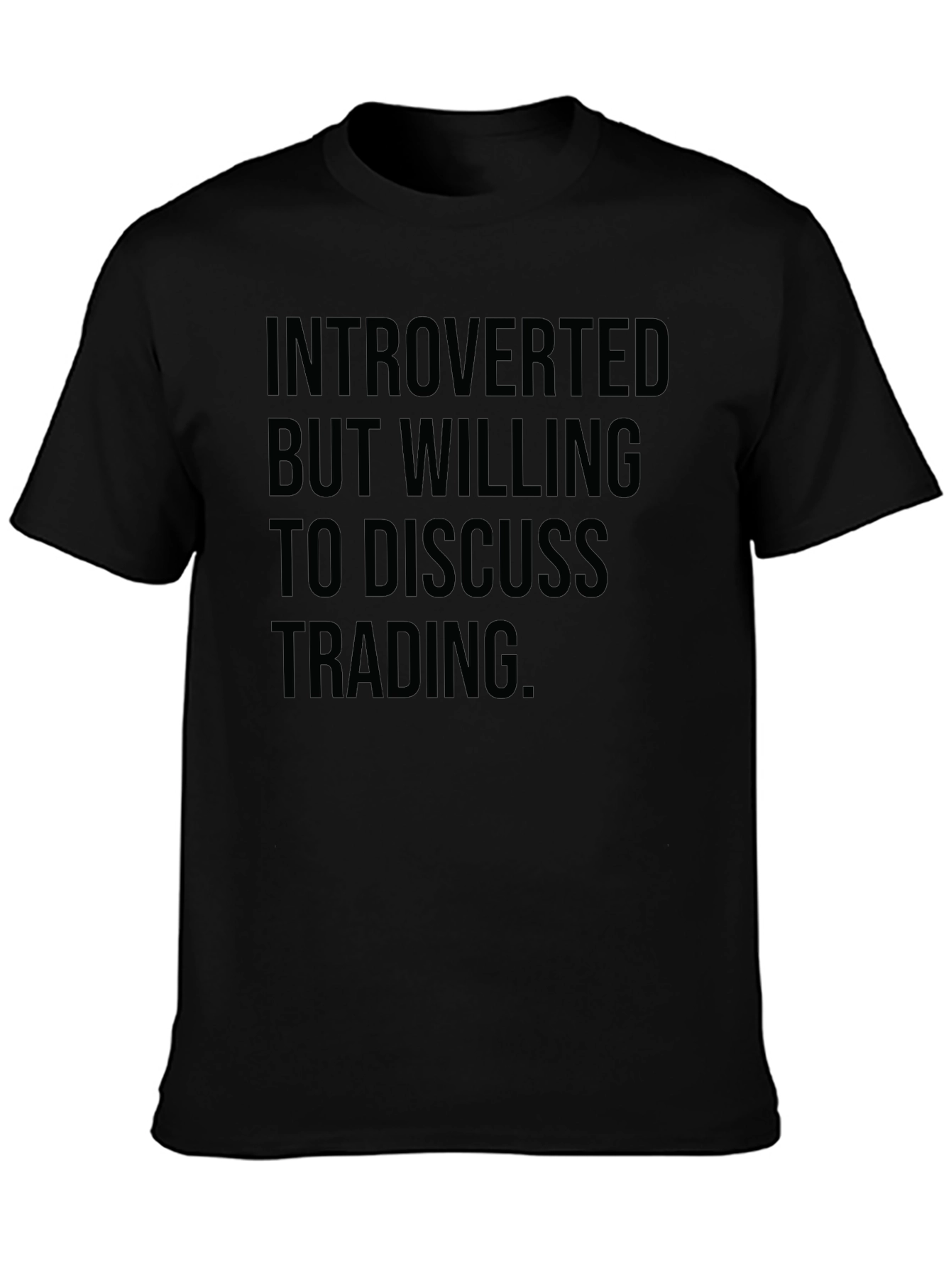 Introverted Trading Black Tee