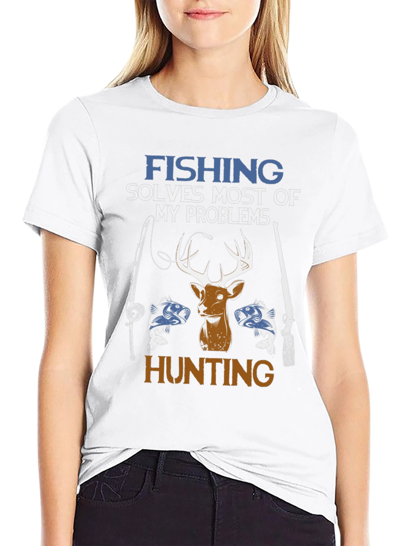 Fishing & Hunting Solves Problems T-Shirt