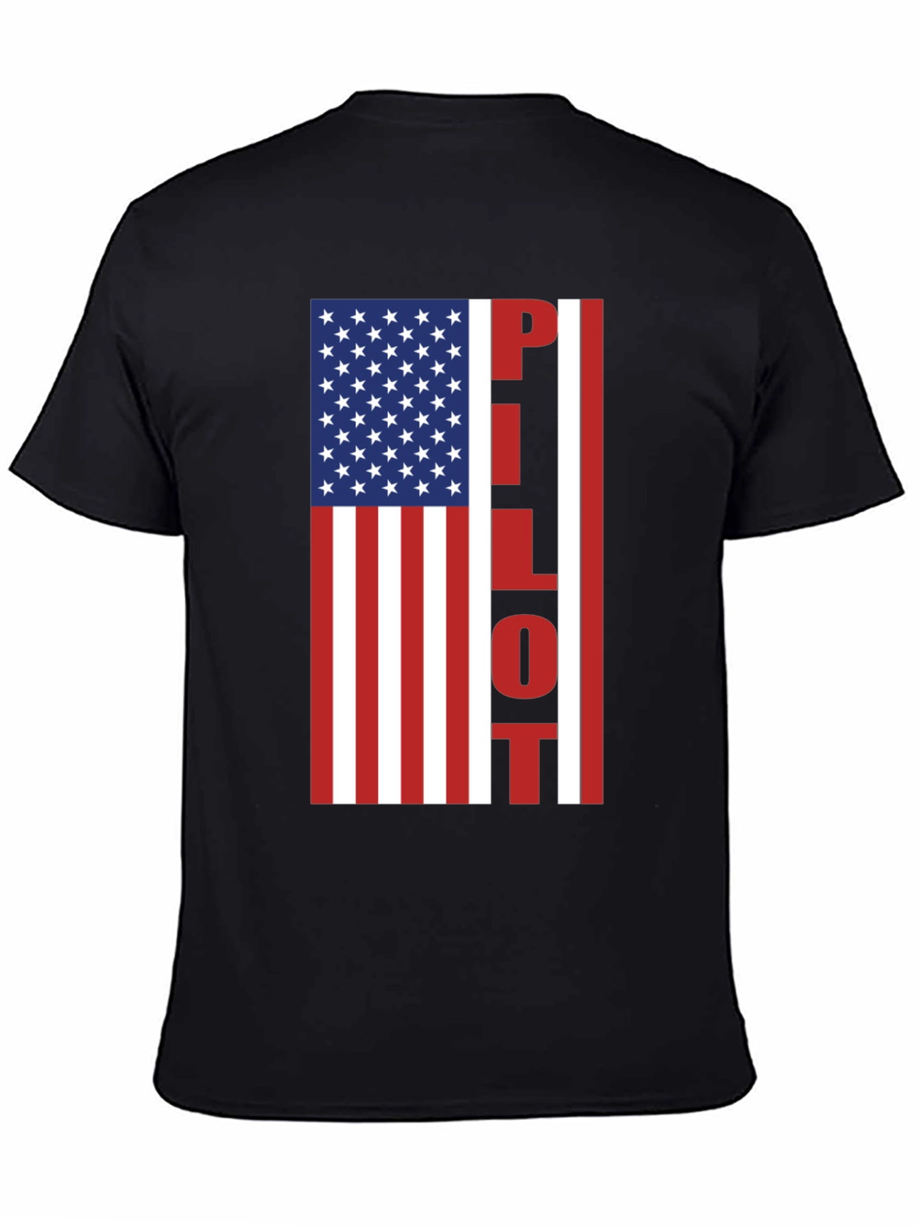 Pilot American Flag Graphic T-Shirt