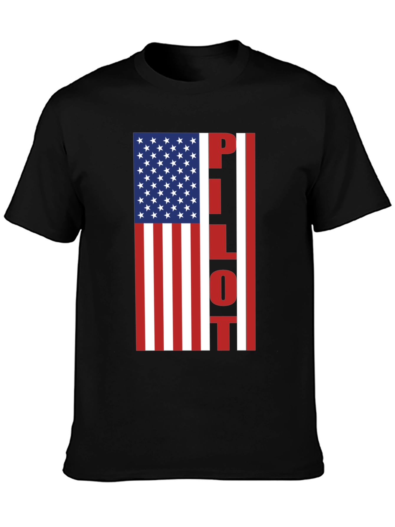 Pilot American Flag Graphic T-Shirt