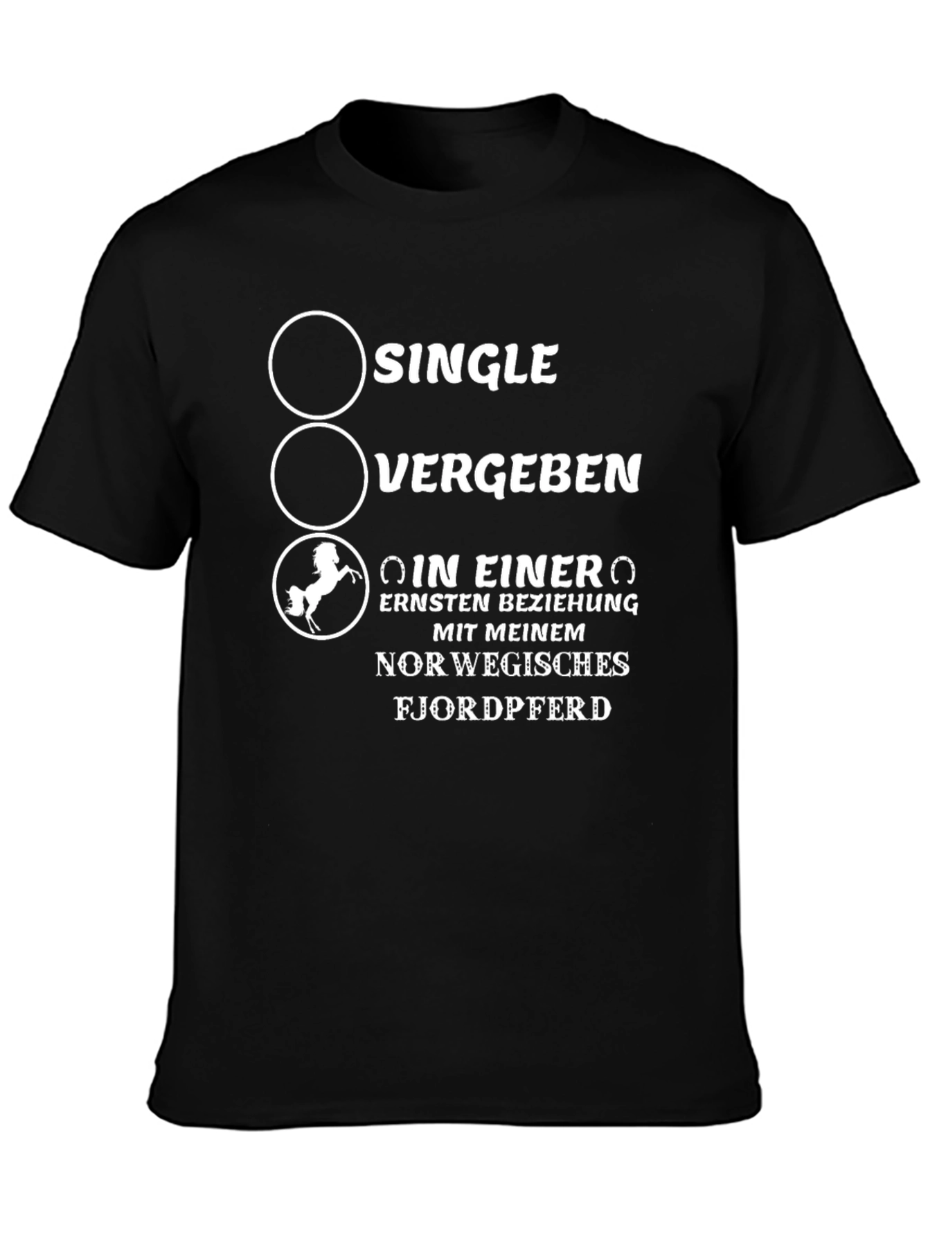 Single Vergeben Horse T-Shirt - Novelty Graphic Tee