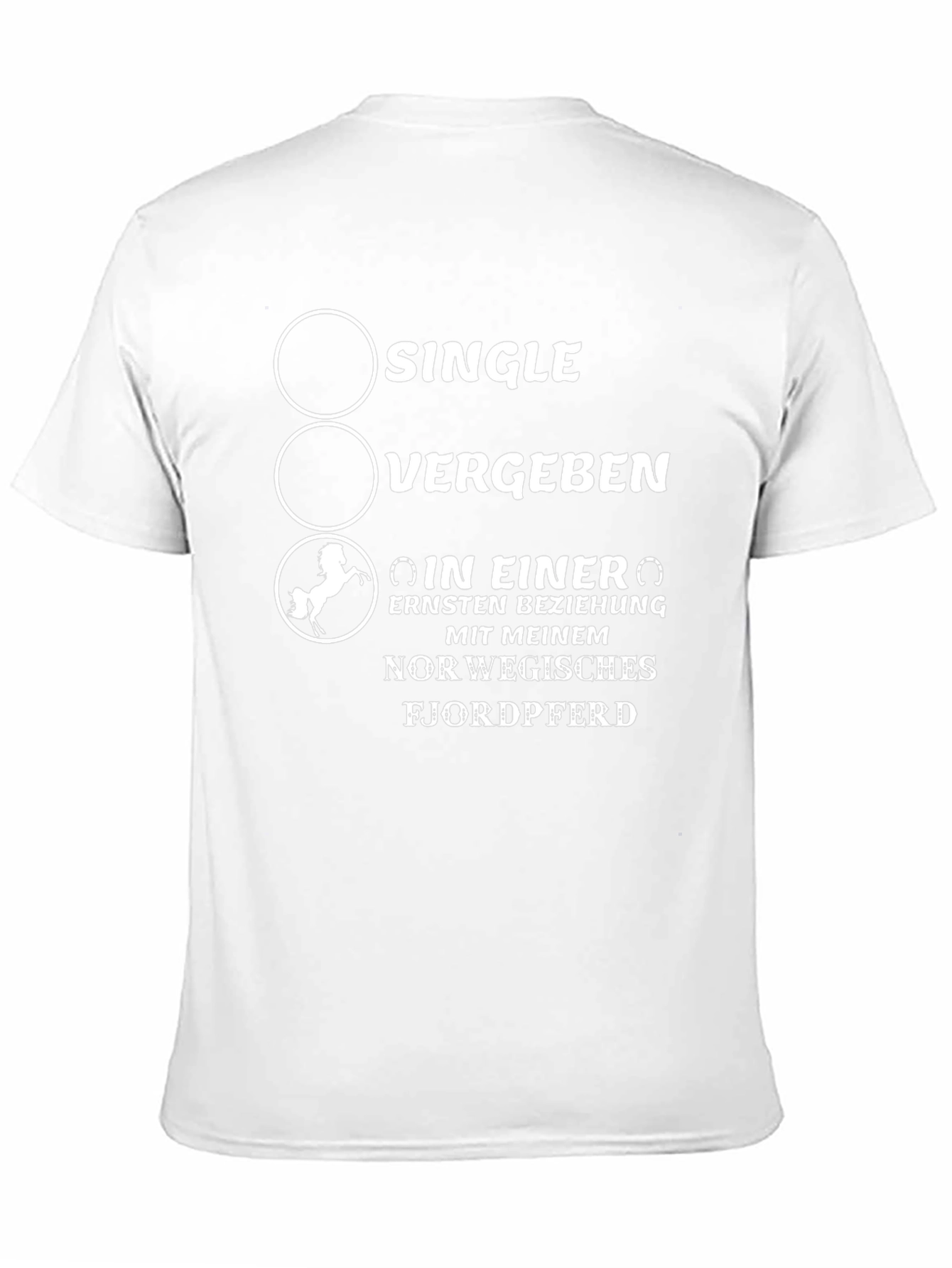 Single Vergeben Horse T-Shirt - Novelty Graphic Tee