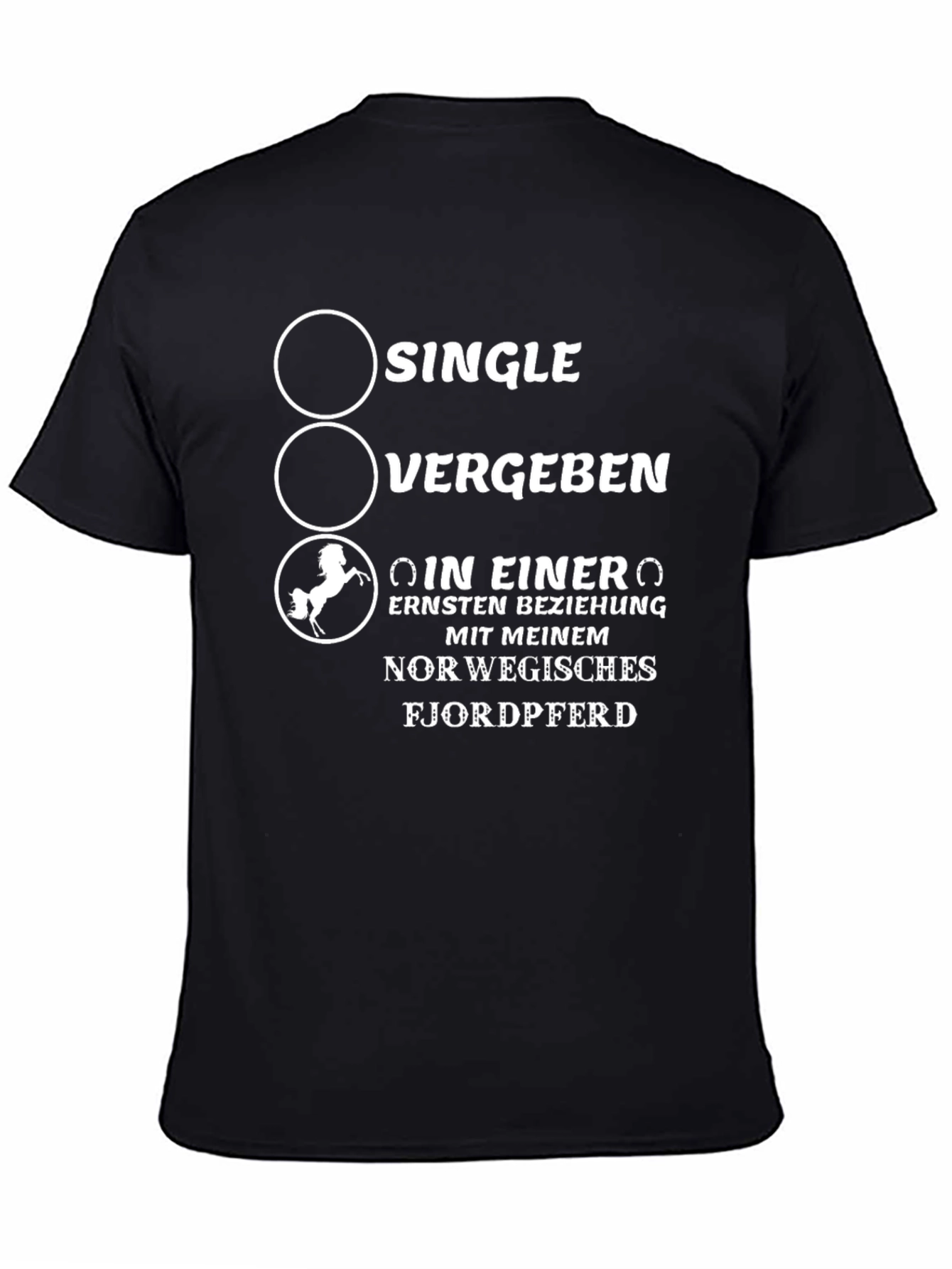 Single Vergeben Horse T-Shirt - Novelty Graphic Tee