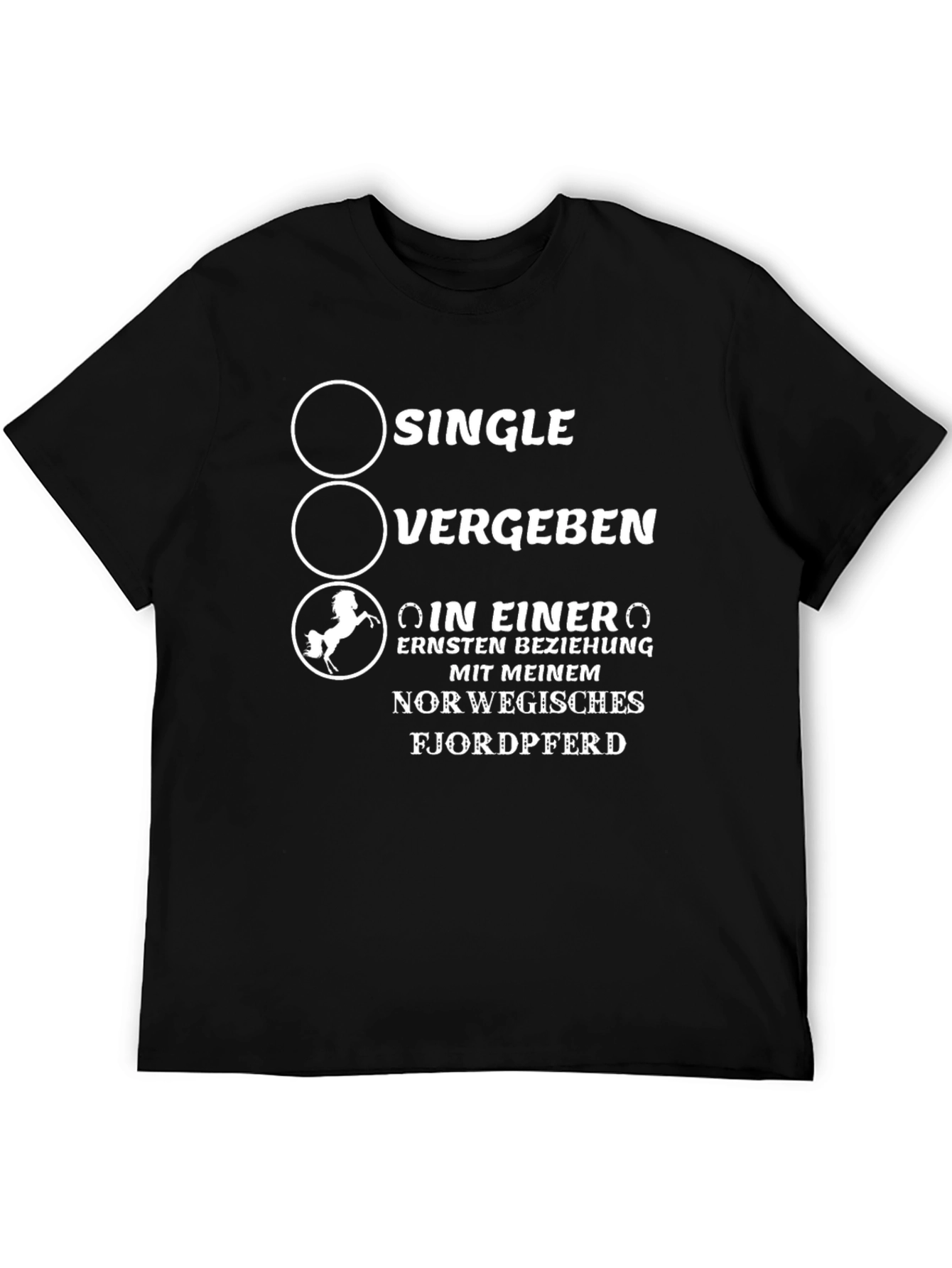Single Vergeben Horse T-Shirt - Novelty Graphic Tee