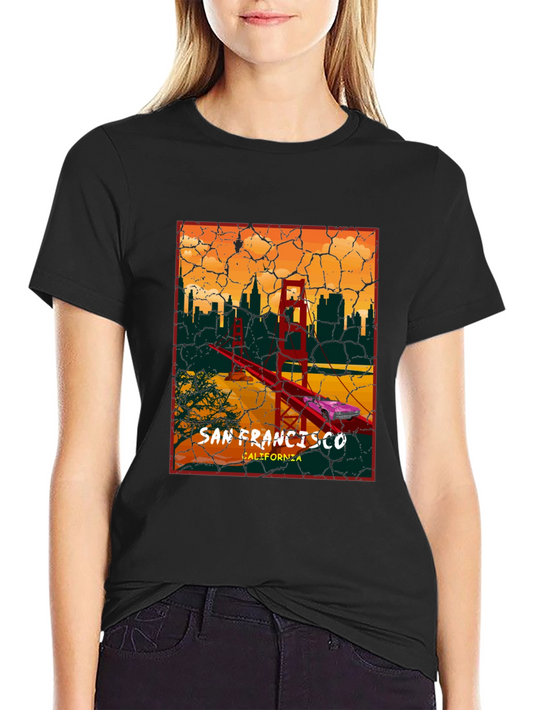 San Francisco Golden Gate Bridge Graphic T-Shirt