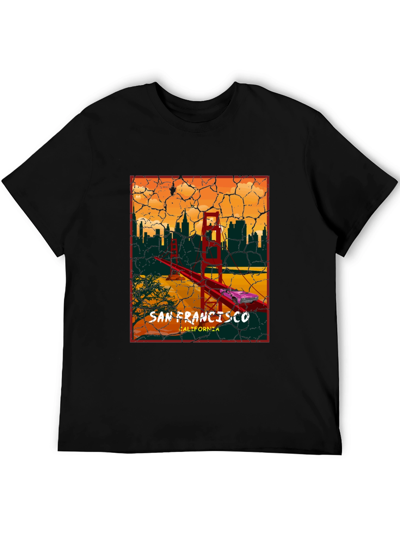 San Francisco Golden Gate Bridge Graphic T-Shirt