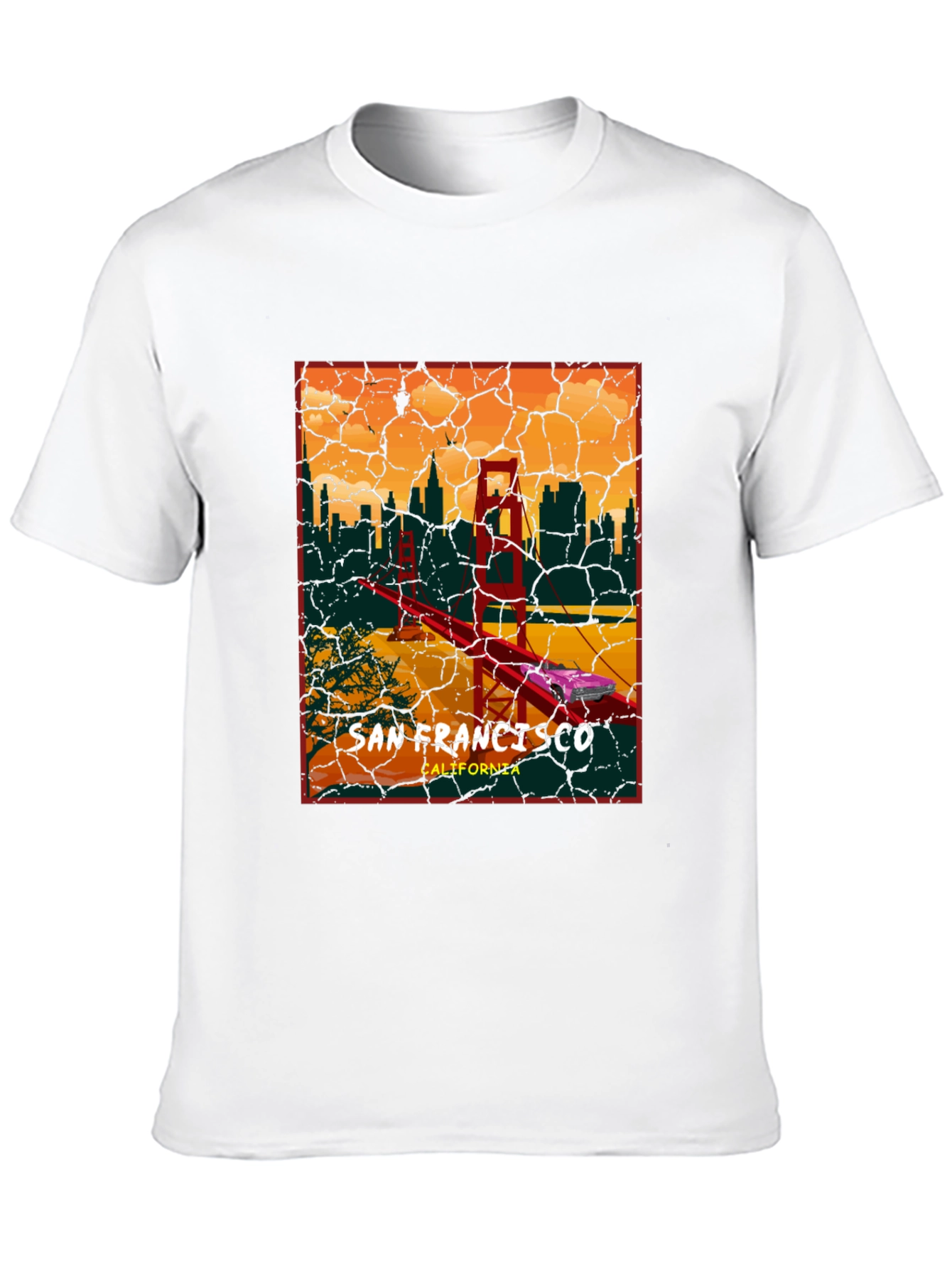San Francisco Golden Gate Bridge Graphic T-Shirt