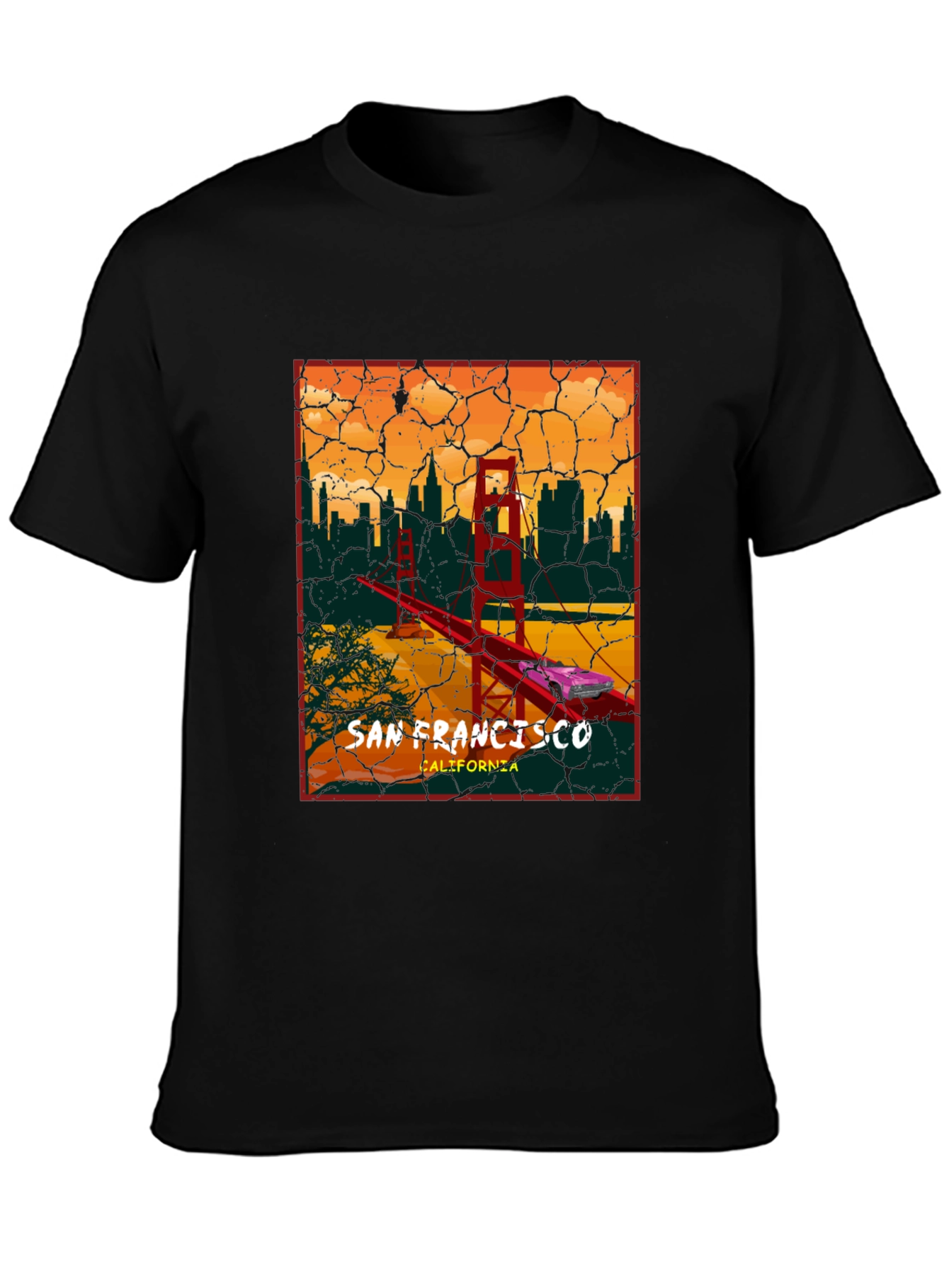 San Francisco Golden Gate Bridge Graphic T-Shirt