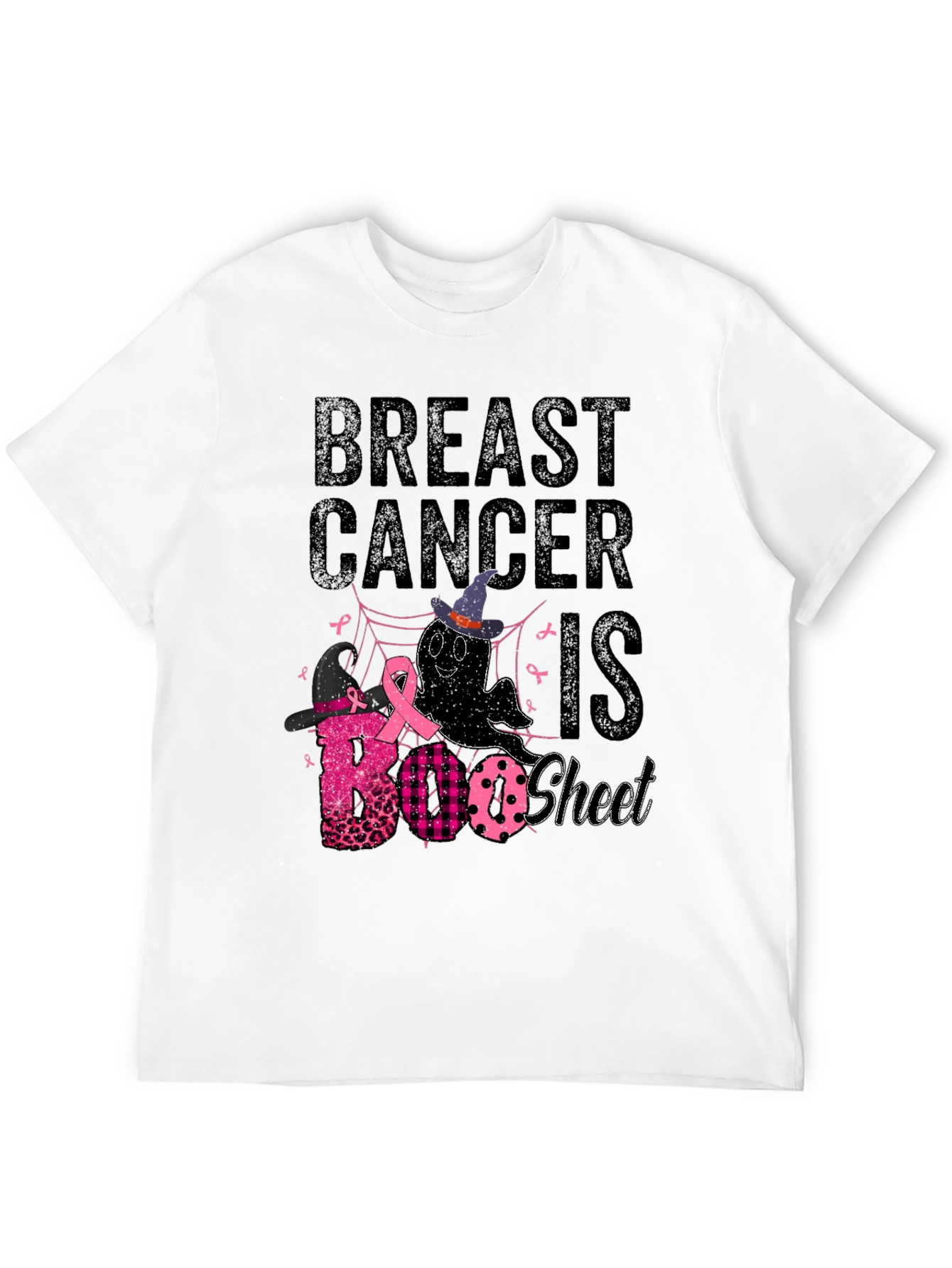 Breast Cancer Awareness Halloween BOO Sheet T-Shirt