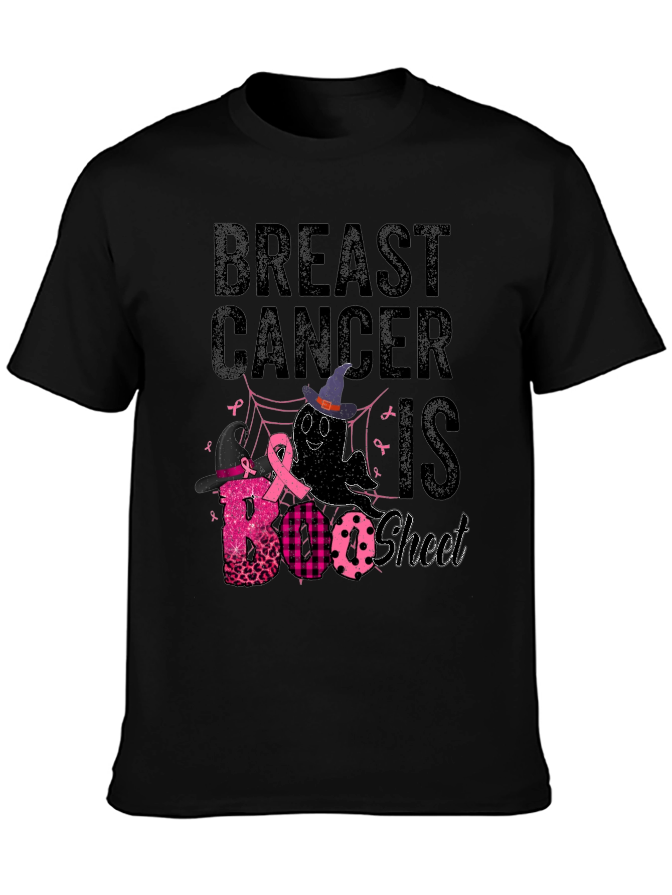 Breast Cancer Awareness Halloween BOO Sheet T-Shirt