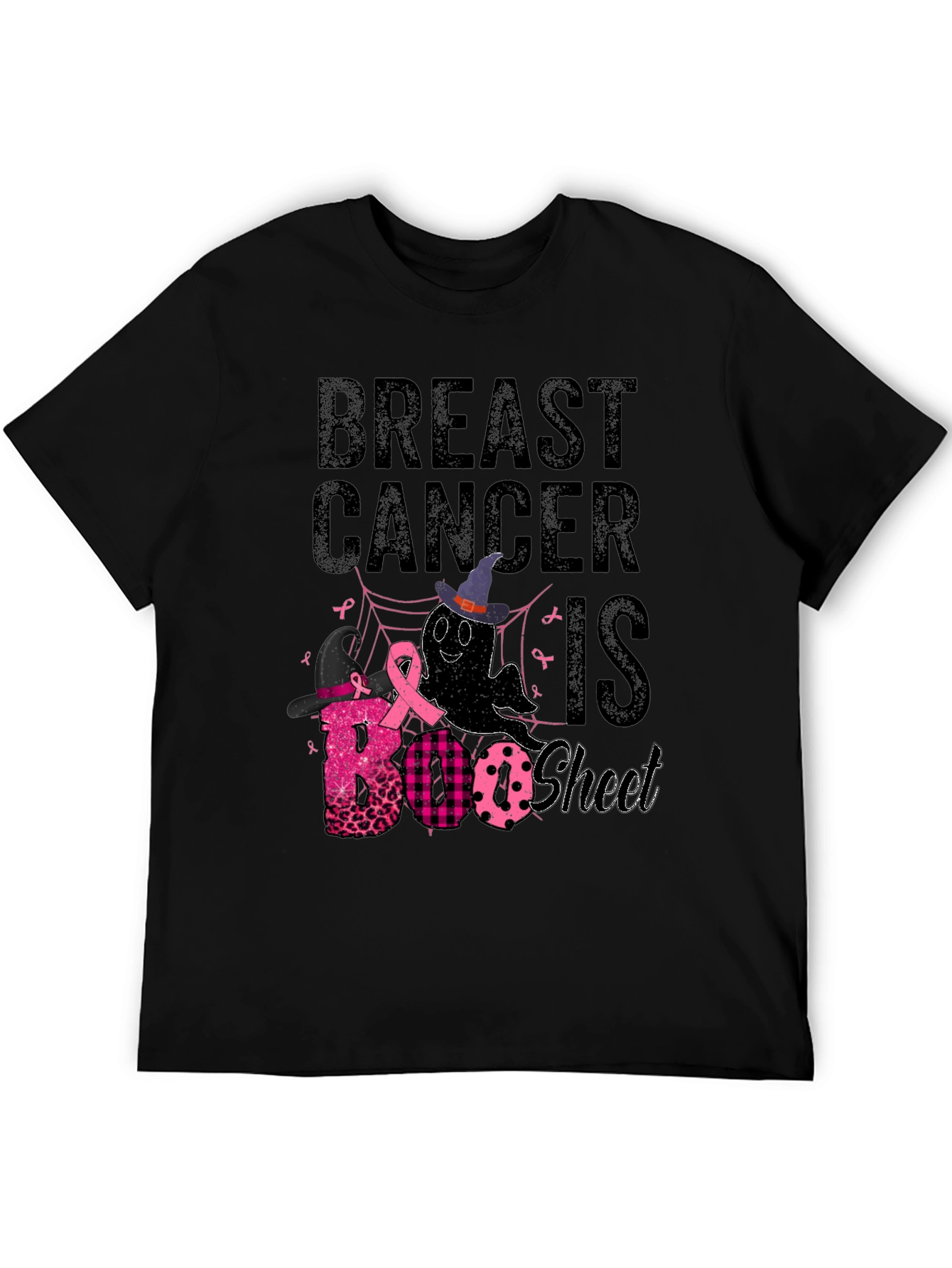 Breast Cancer Awareness Halloween BOO Sheet T-Shirt