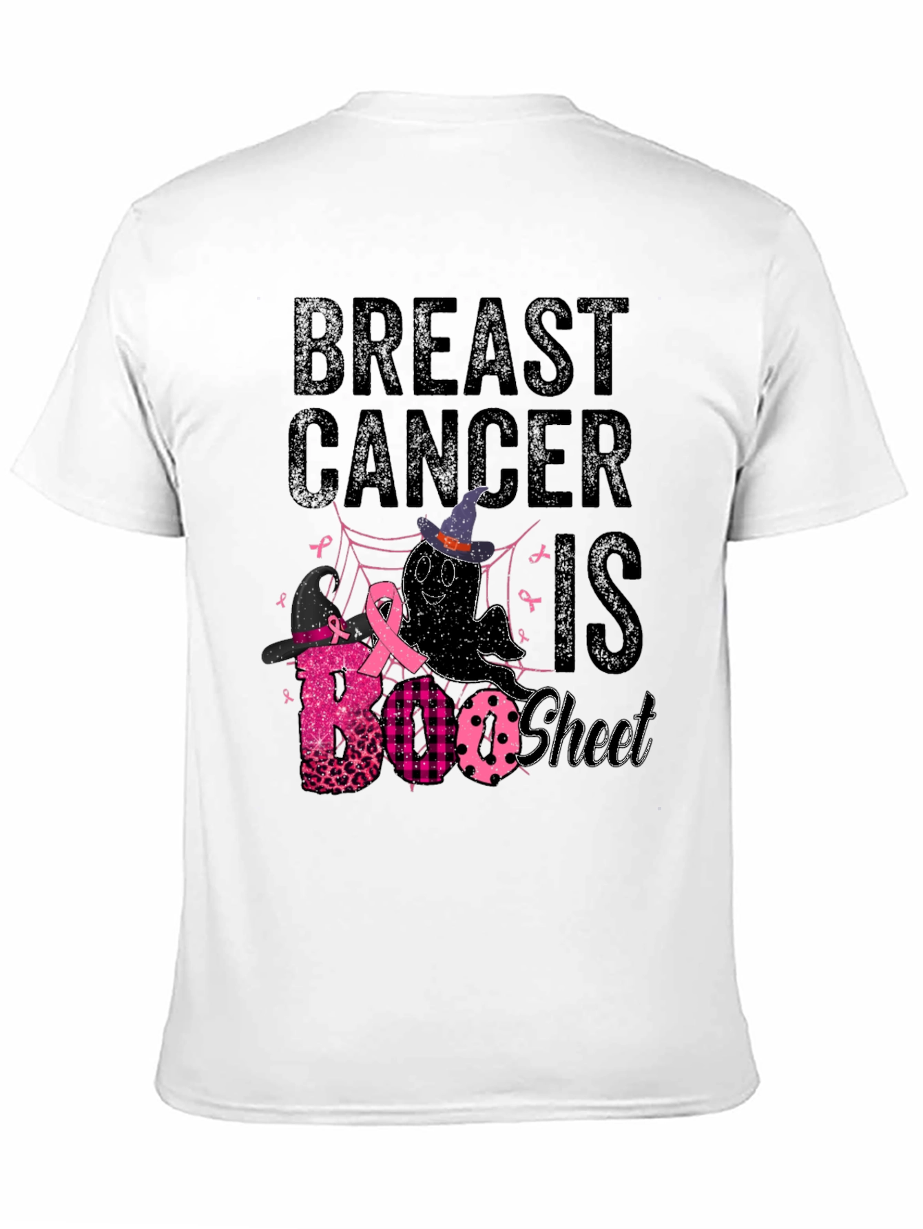 Breast Cancer Awareness Halloween BOO Sheet T-Shirt