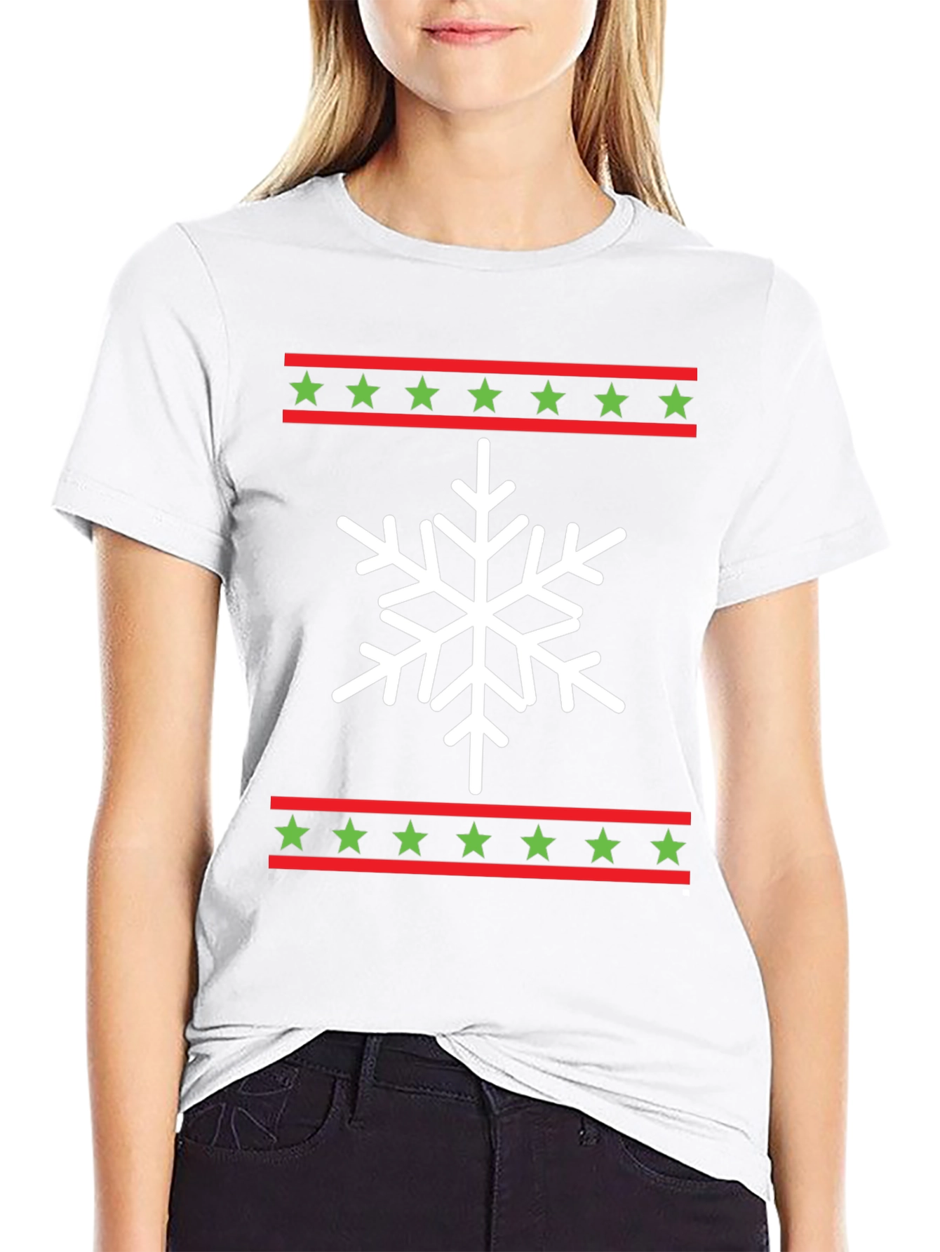 Festive Snowflake Graphic Tee