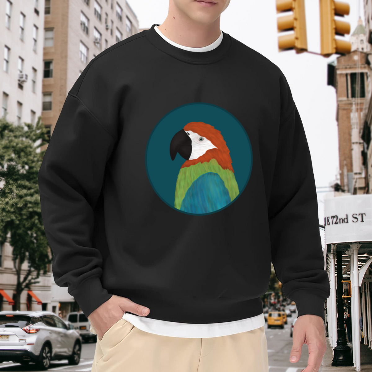 Peacock Feather Boho Graphic ԲÁìÎÀÒÂ - Unique Design Pullover Sweatshirt
