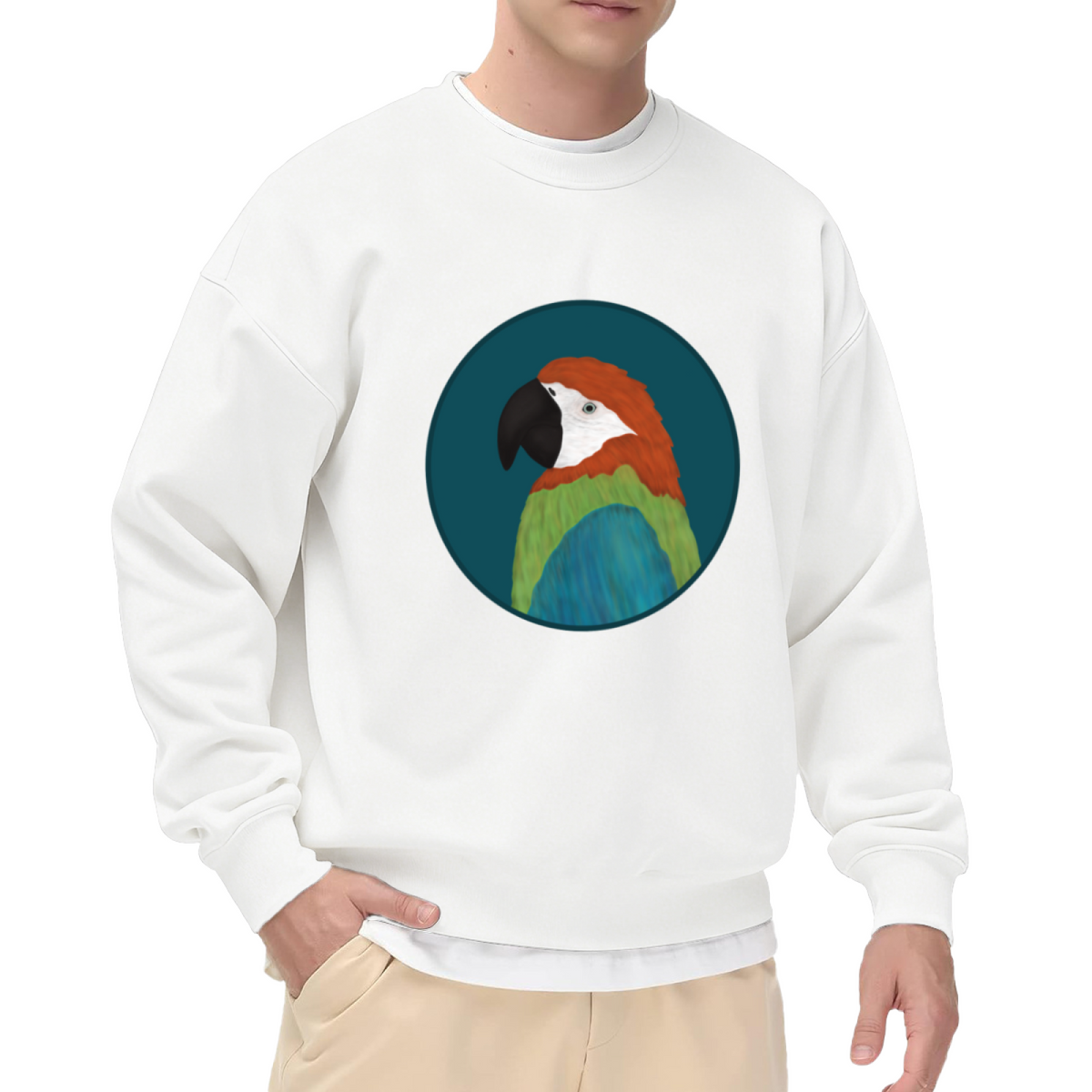 Peacock Feather Boho Graphic ԲÁìÎÀÒÂ - Unique Design Pullover Sweatshirt