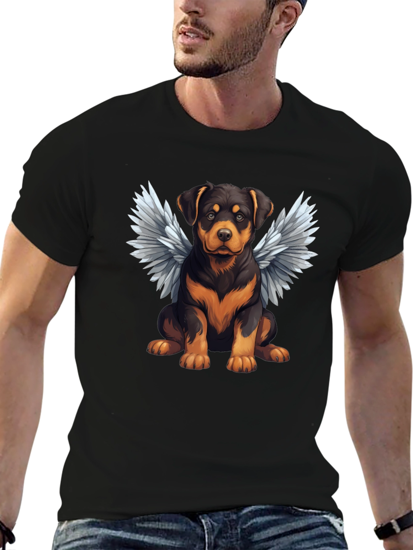 Angel Rottweiler Pet T-Shirt