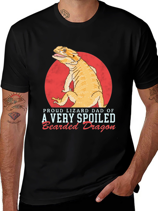 Proud Lizard Dad Bearded Dragon Graphic Tee