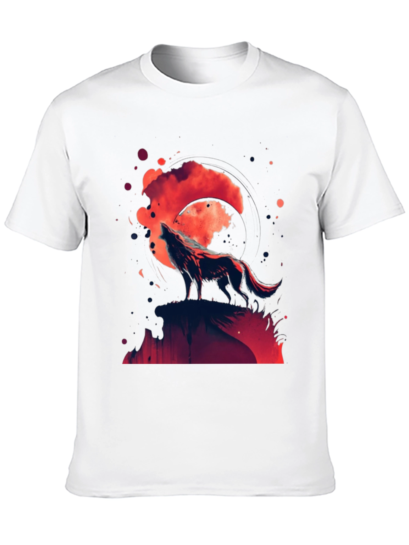 Wolf Moon Graphic Tee - Black