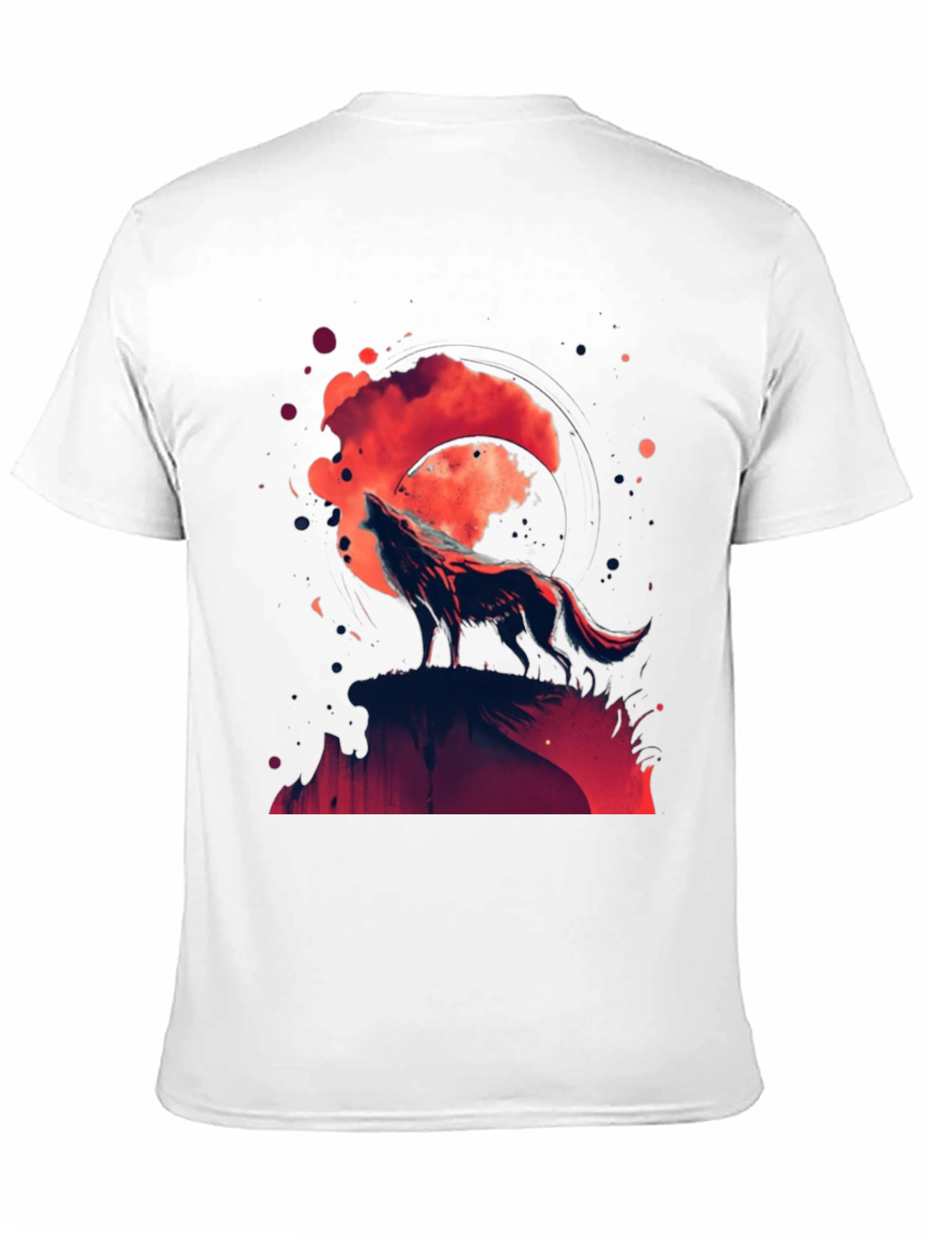 Wolf Moon Graphic Tee - Black