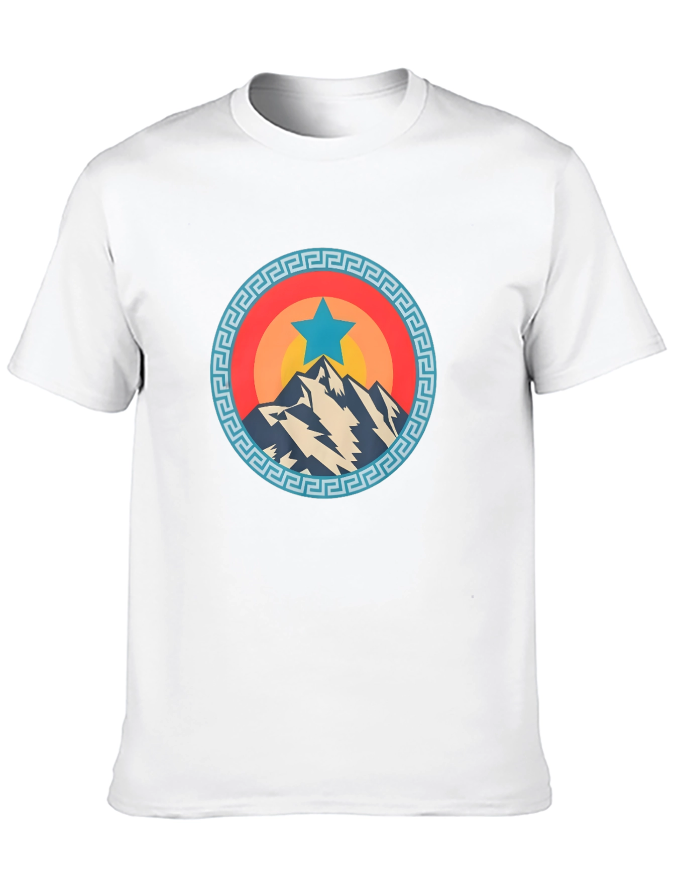 Mountain Star Graphic Tee - Cool Casual Shirt