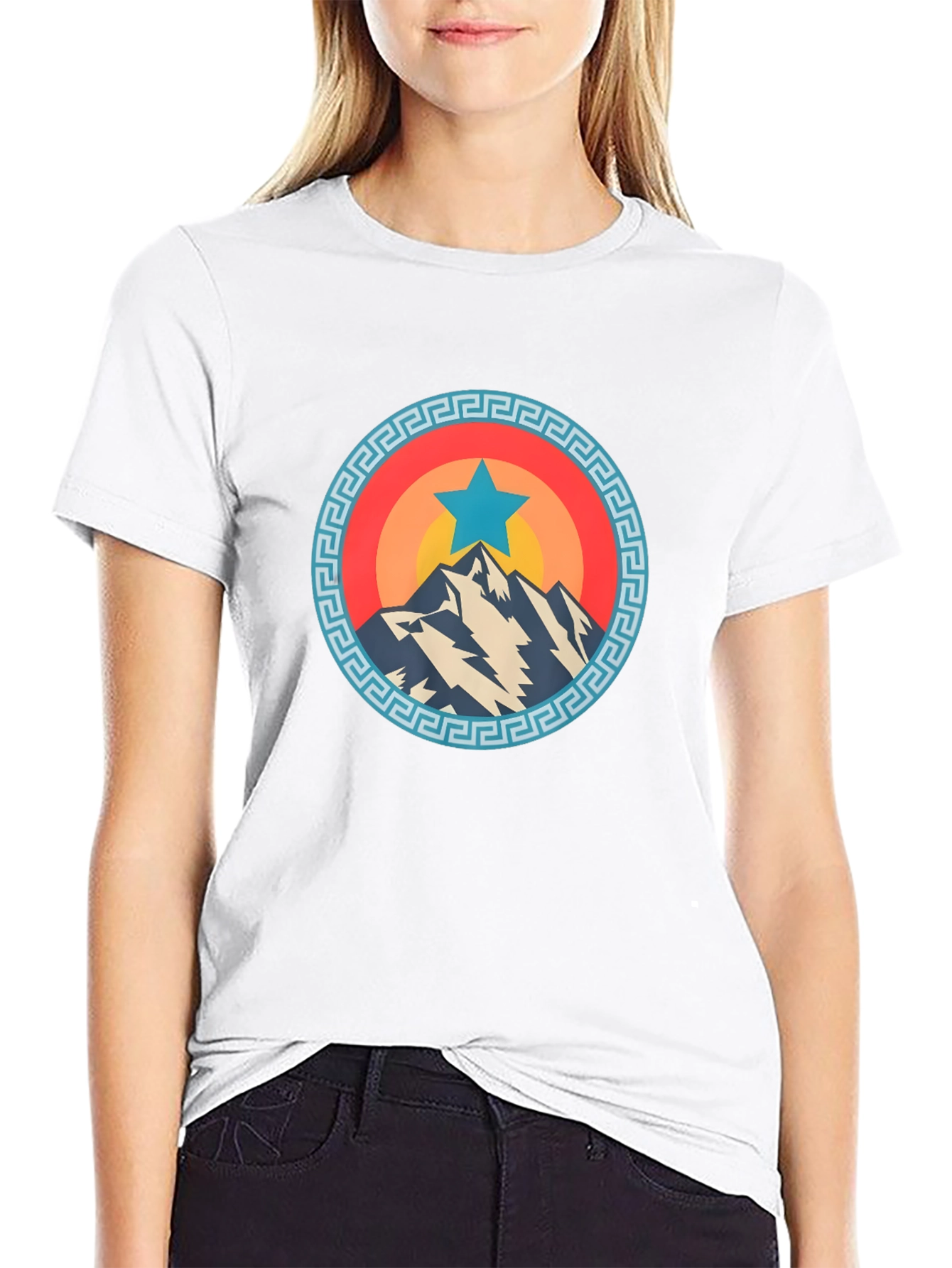 Mountain Star Graphic Tee - Cool Casual Shirt