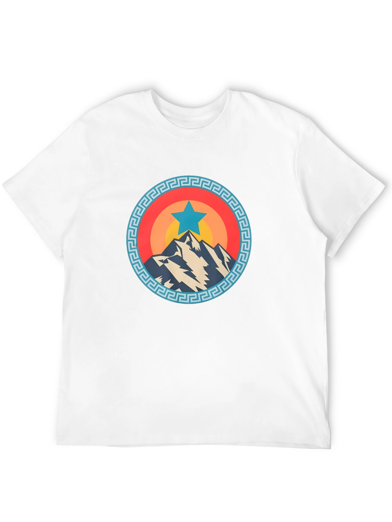 Mountain Star Graphic Tee - Cool Casual Shirt