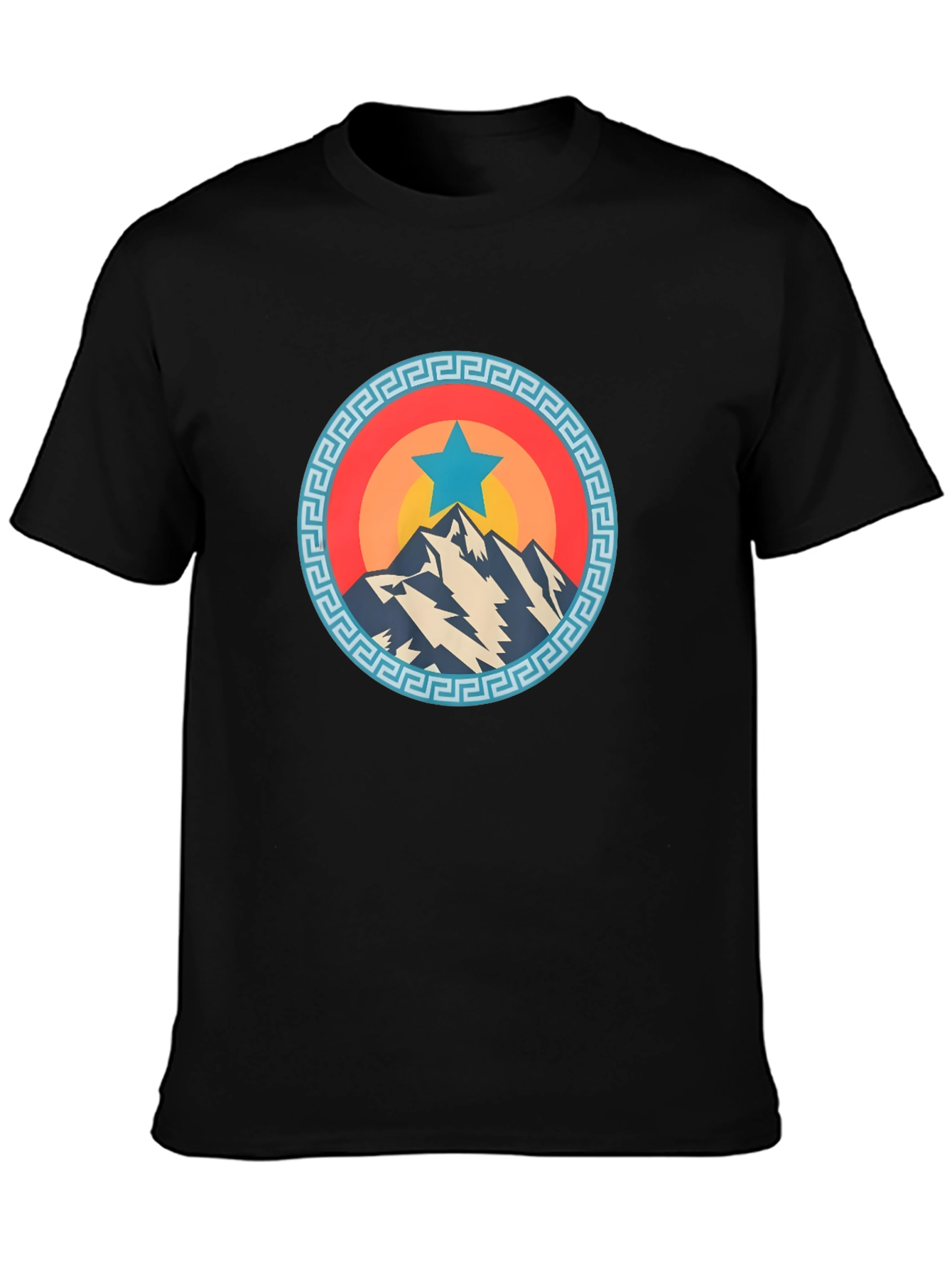 Mountain Star Graphic Tee - Cool Casual Shirt