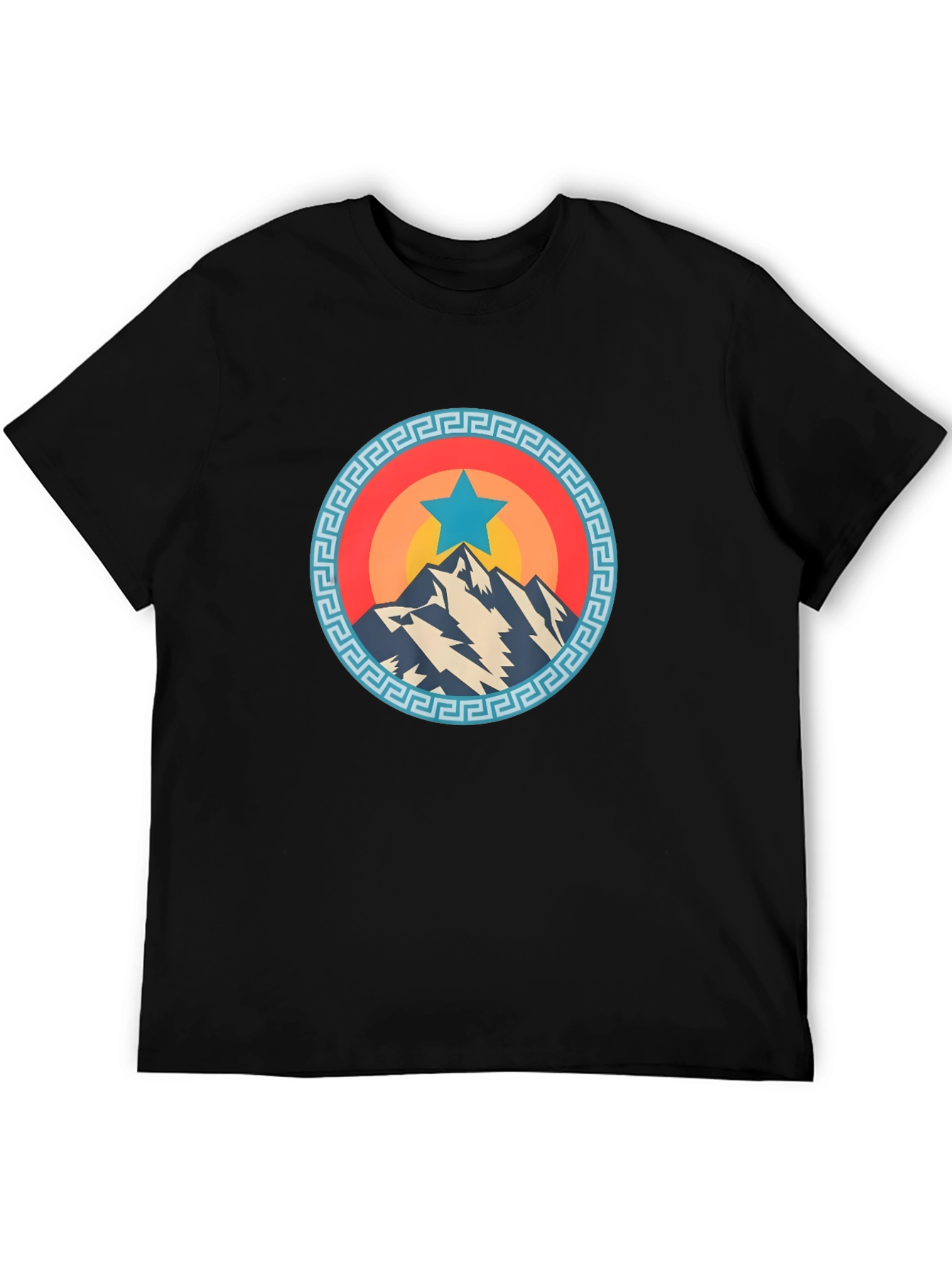 Mountain Star Graphic Tee - Cool Casual Shirt
