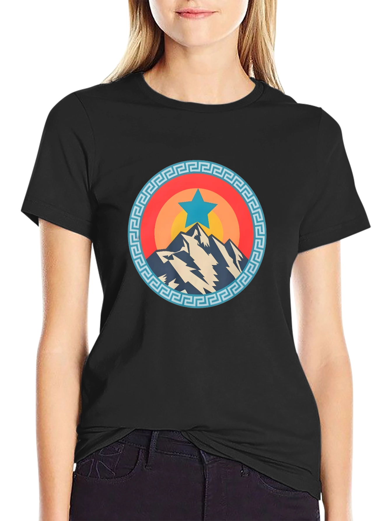 Mountain Star Graphic Tee - Cool Casual Shirt