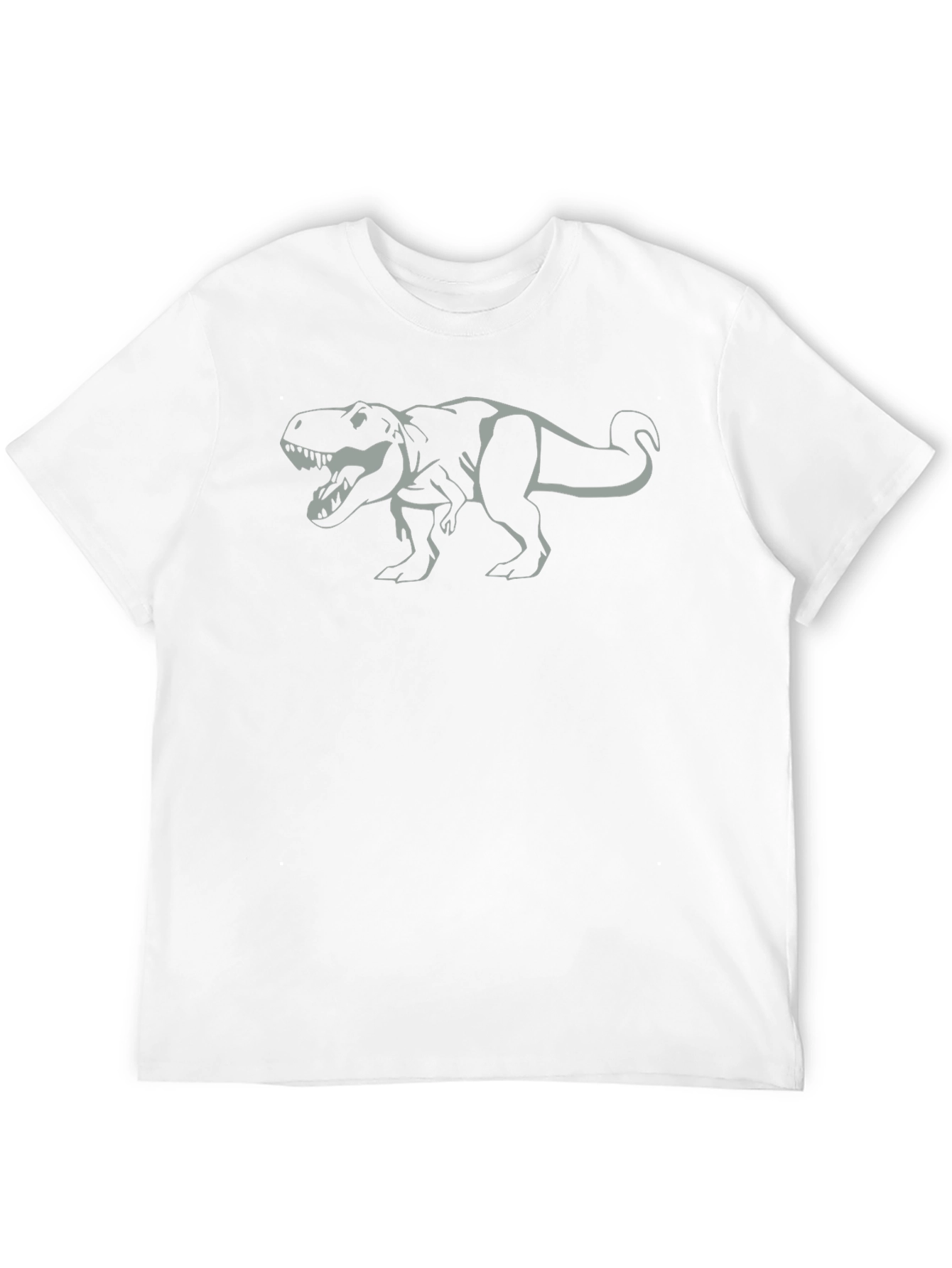 Dino T-Rex Graphic Black Cotton Tee