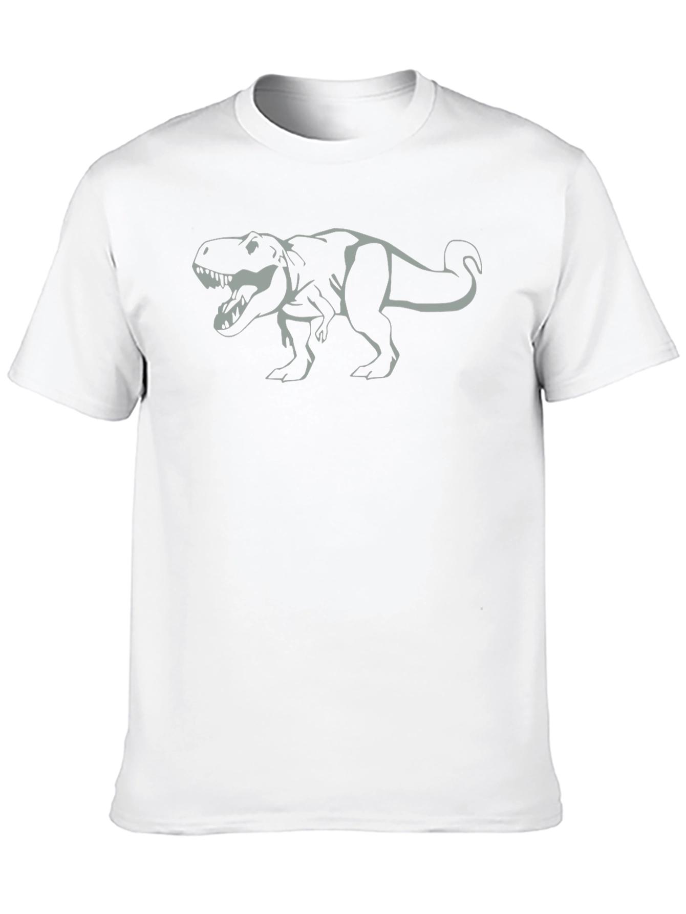 Dino T-Rex Graphic Black Cotton Tee