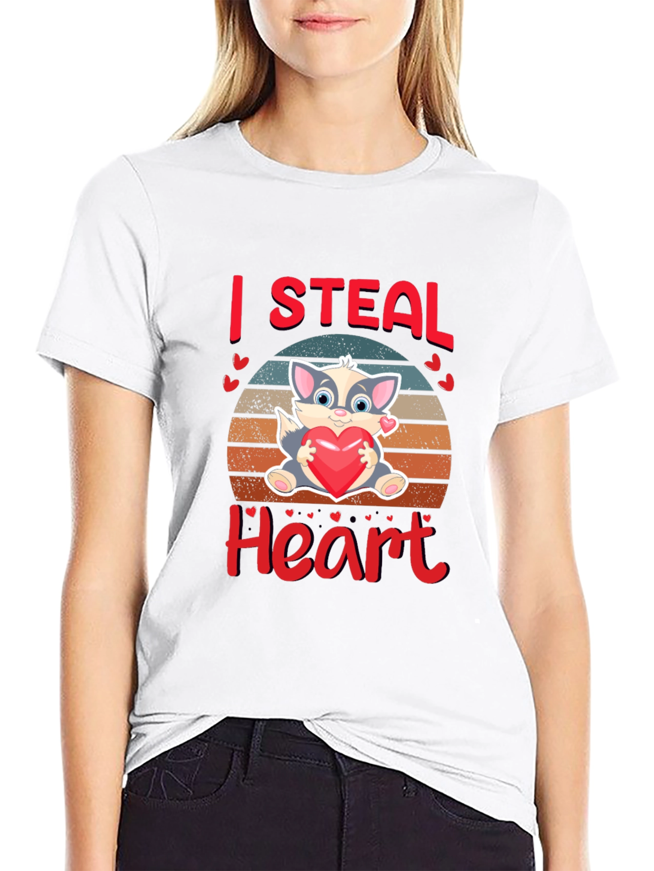I Steal Heart Valentines Day T-Shirt