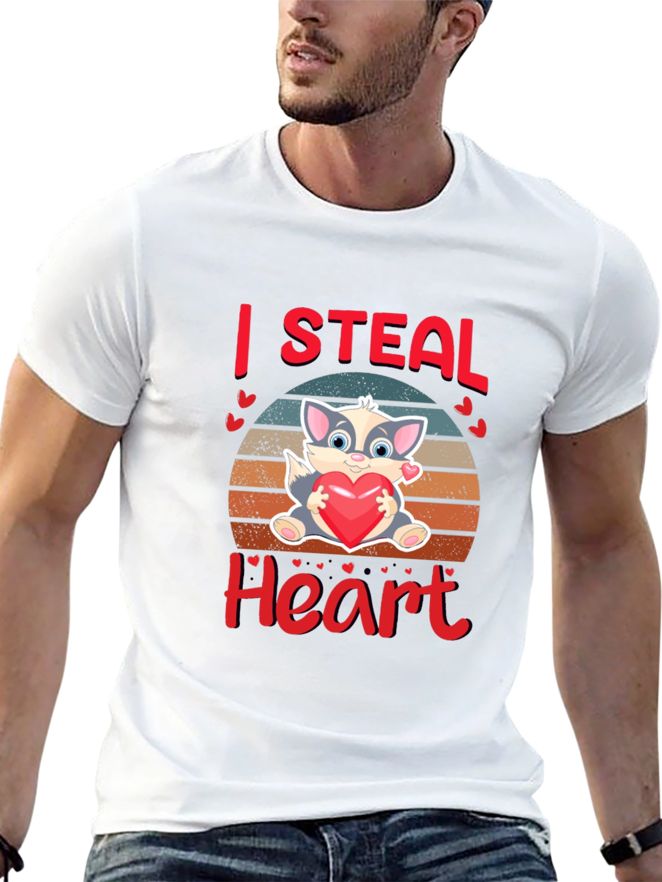 I Steal Heart Valentines Day T-Shirt