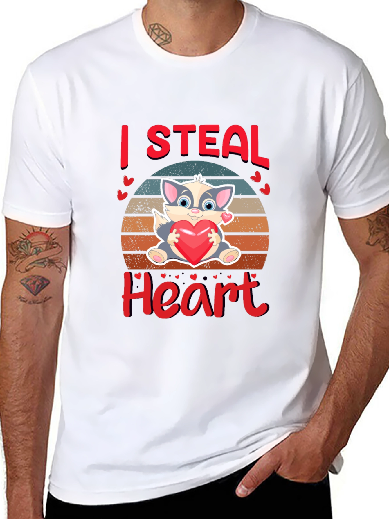 I Steal Heart Valentines Day T-Shirt