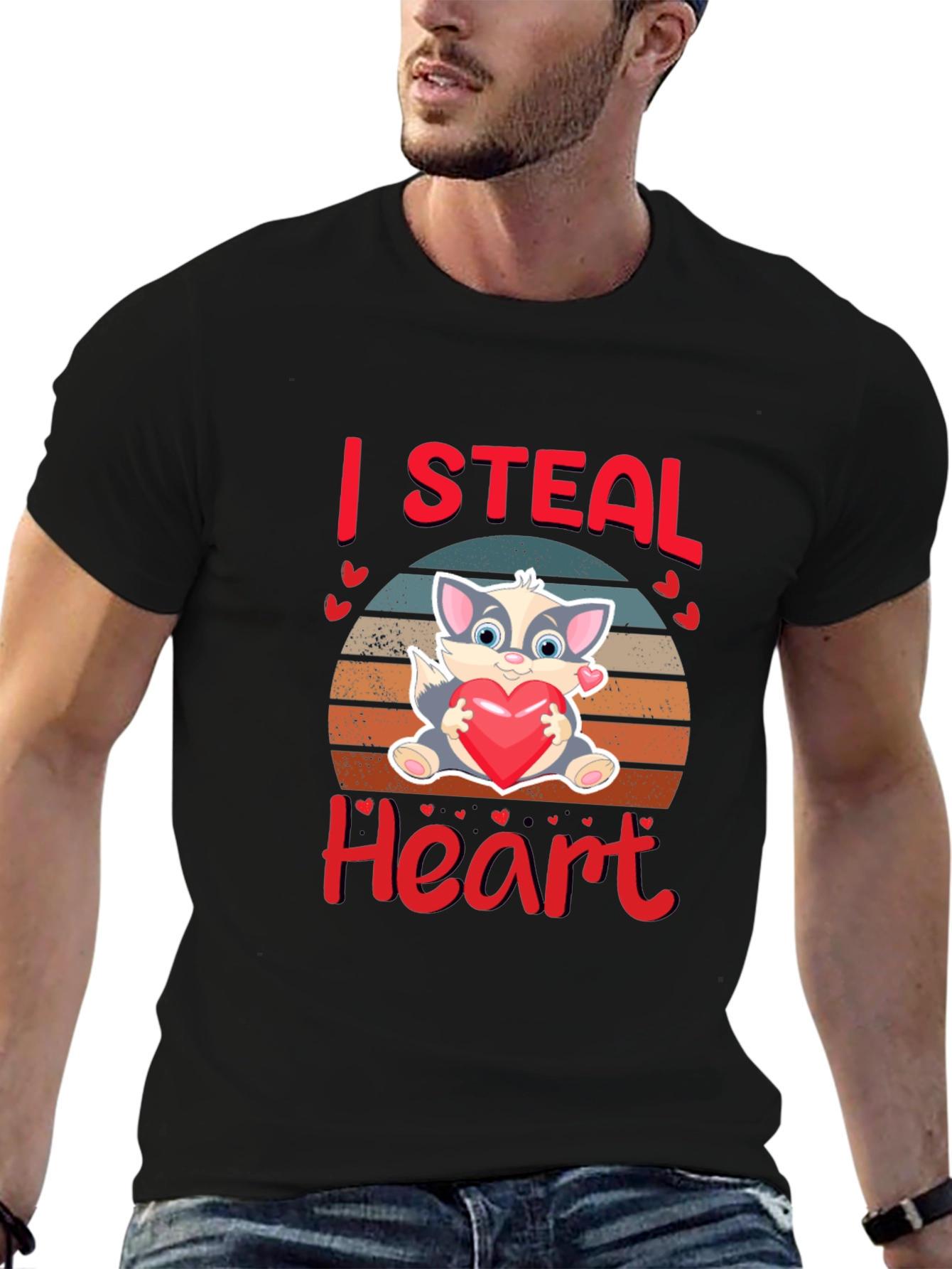 I Steal Heart Valentines Day T-Shirt