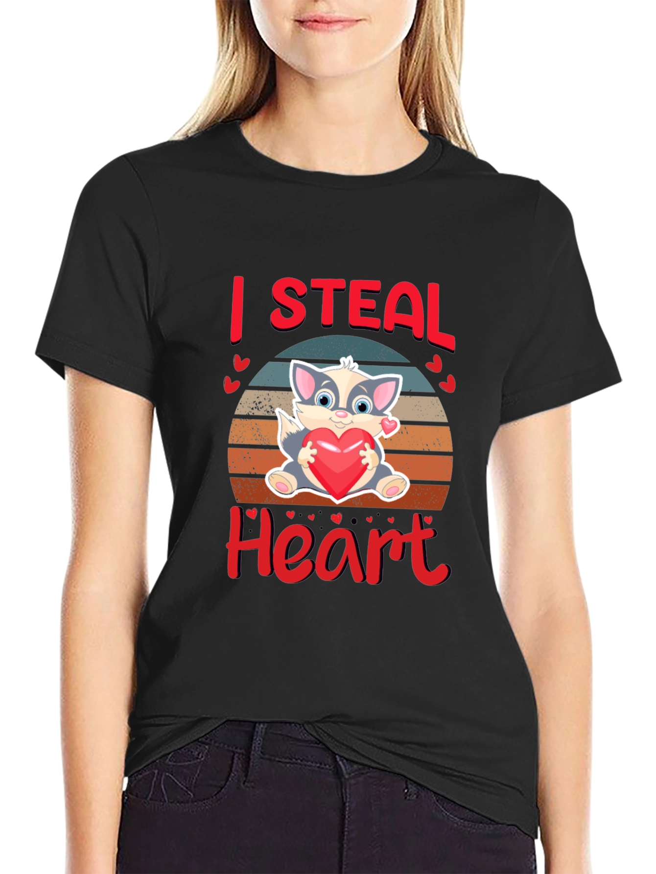 I Steal Heart Valentines Day T-Shirt