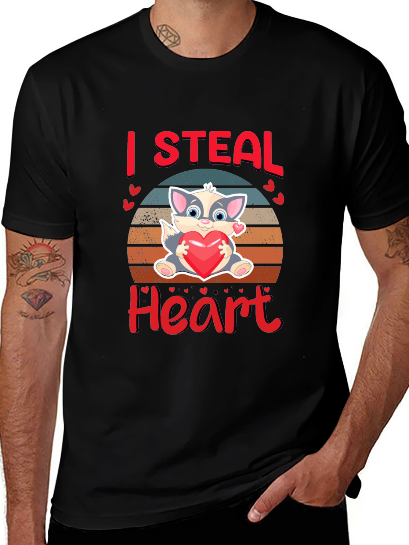 I Steal Heart Valentines Day T-Shirt