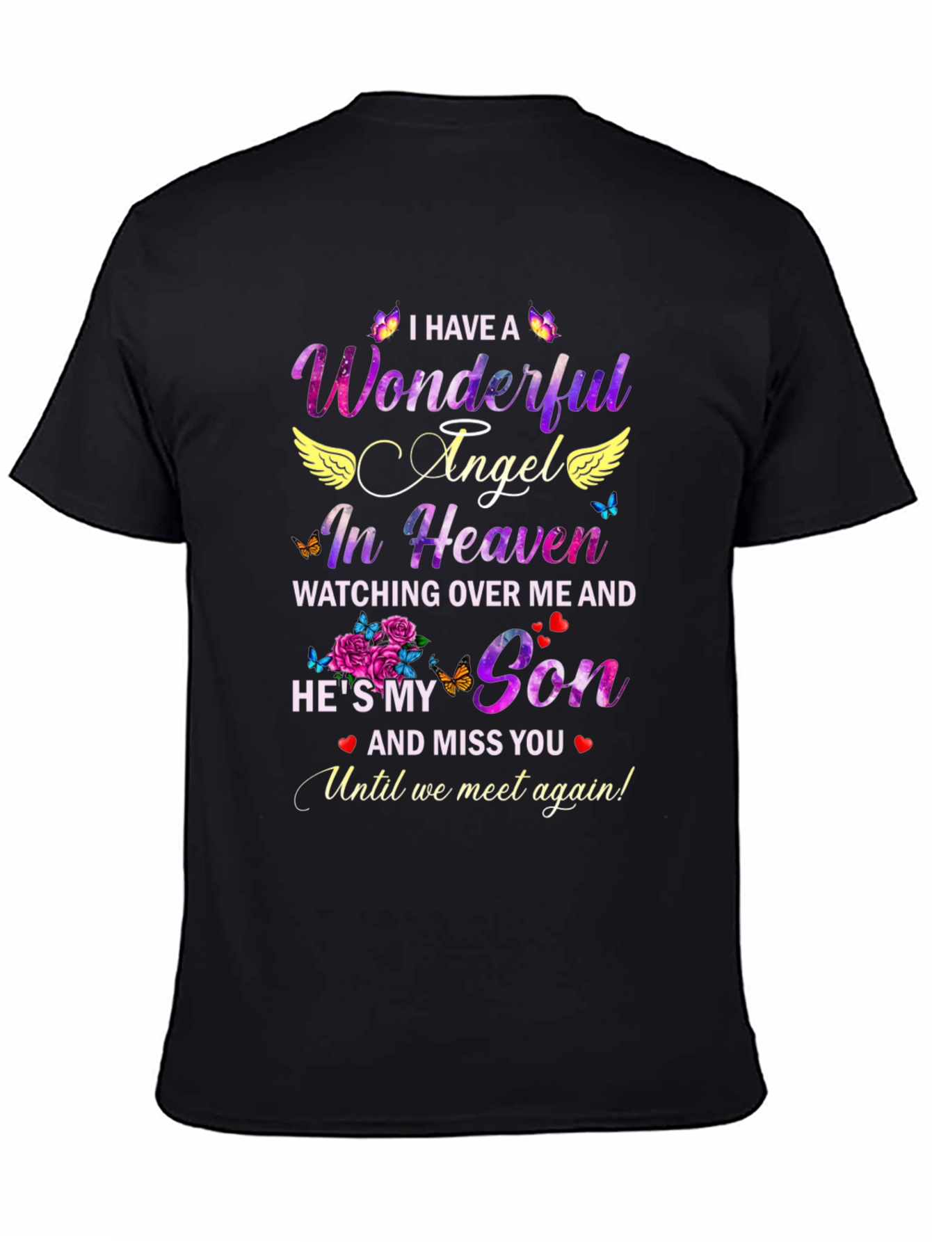 Wonderful Angel In Heaven Son Memorial T-Shirt