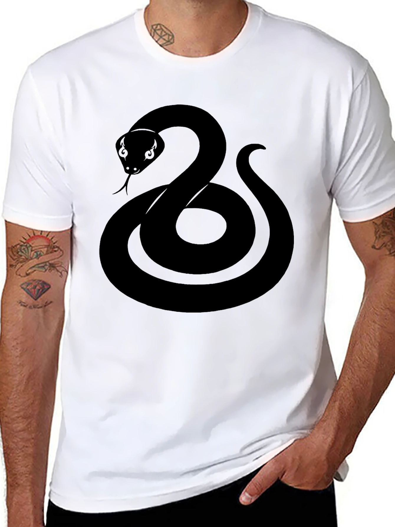 Black Snake Graphic T-Shirt