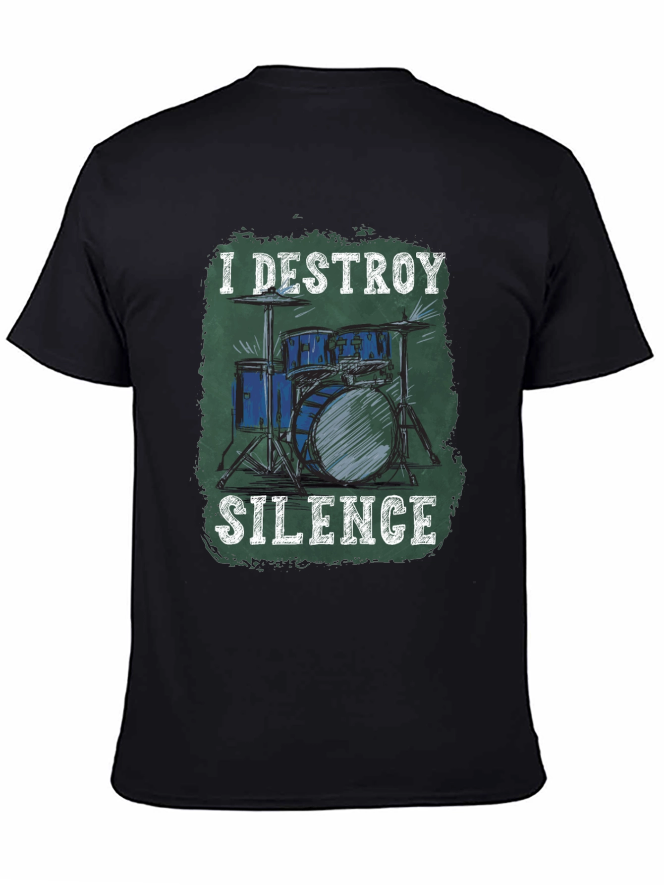 I Destroy Silence Drum Set Graphic Tee