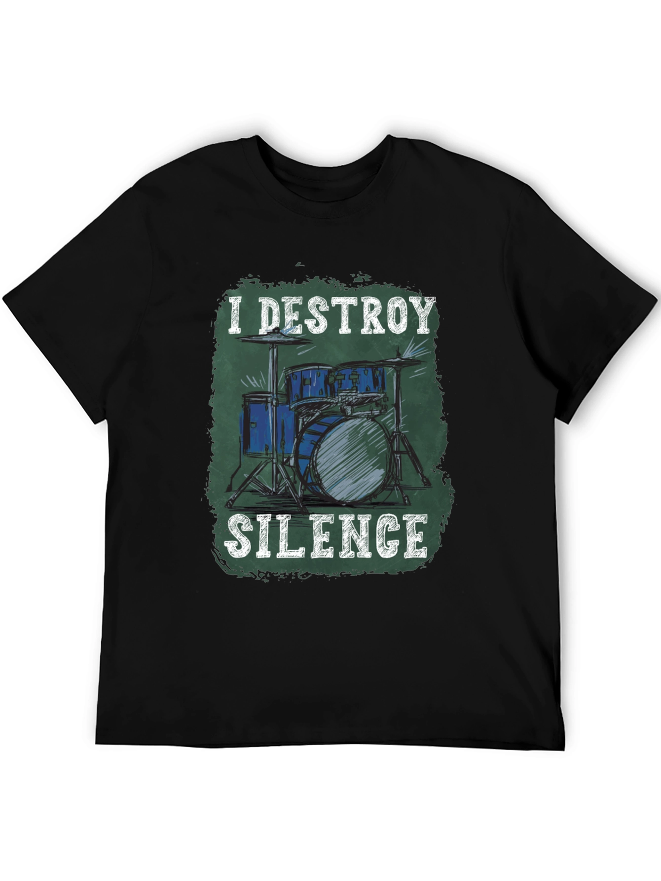 I Destroy Silence Drum Set Graphic Tee