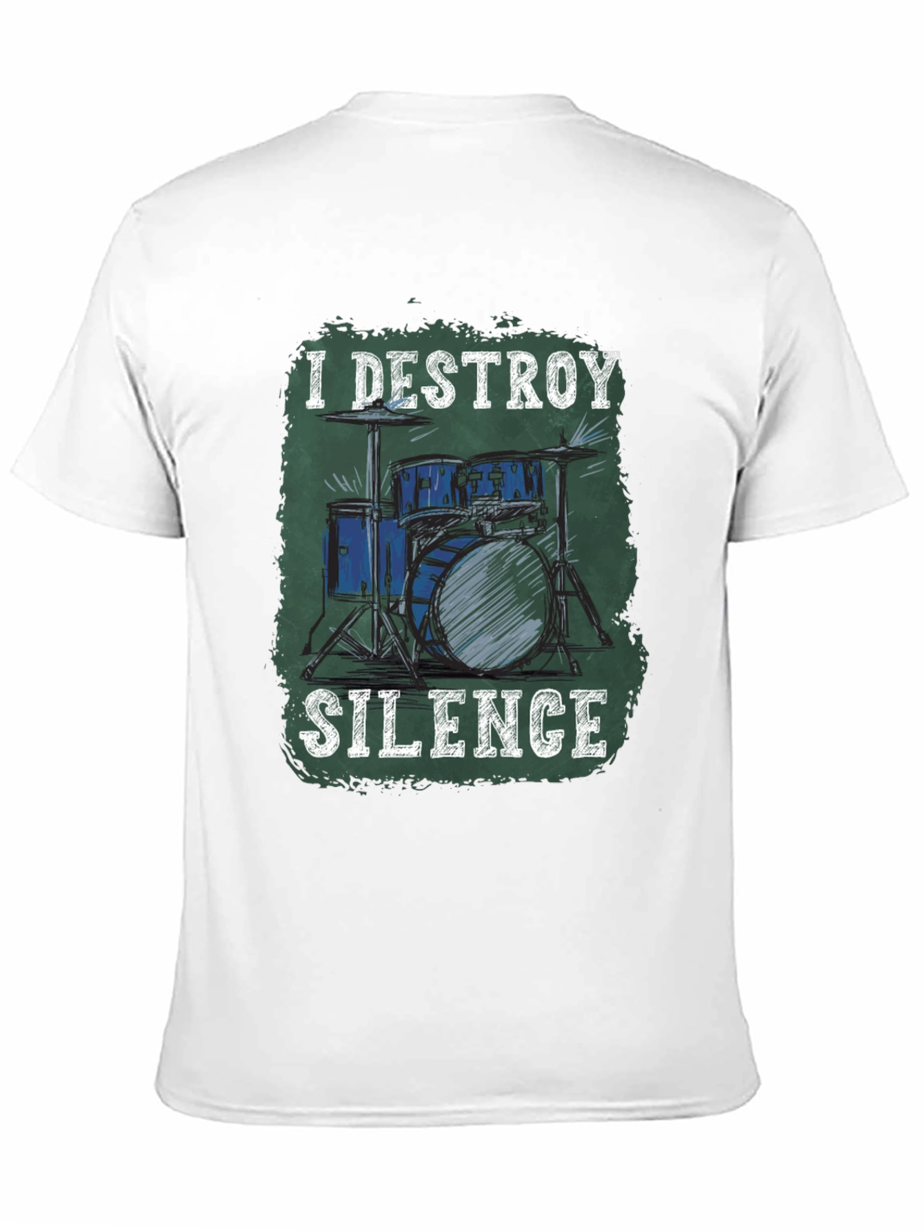 I Destroy Silence Drum Set Graphic Tee