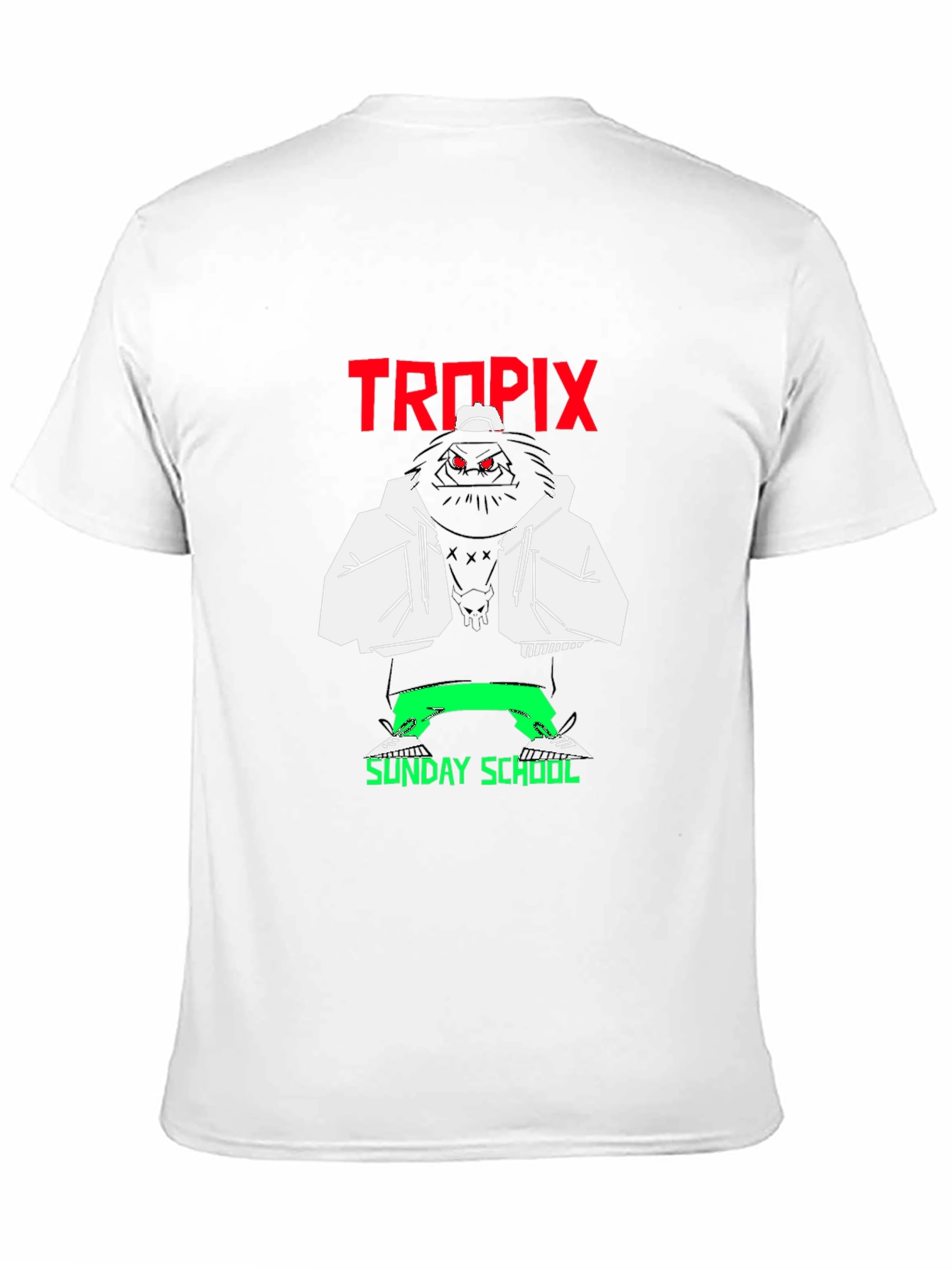 Tropix Sunday School Graphic T-Shirt - Black