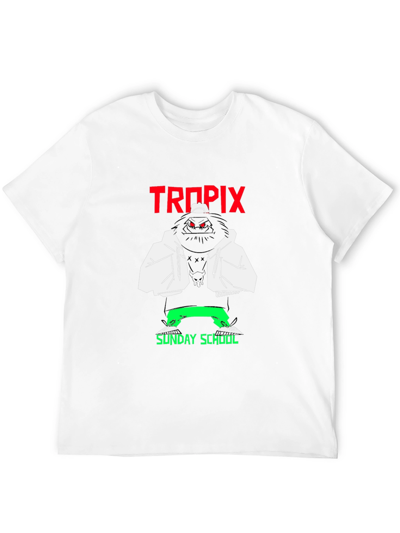 Tropix Sunday School Graphic T-Shirt - Black