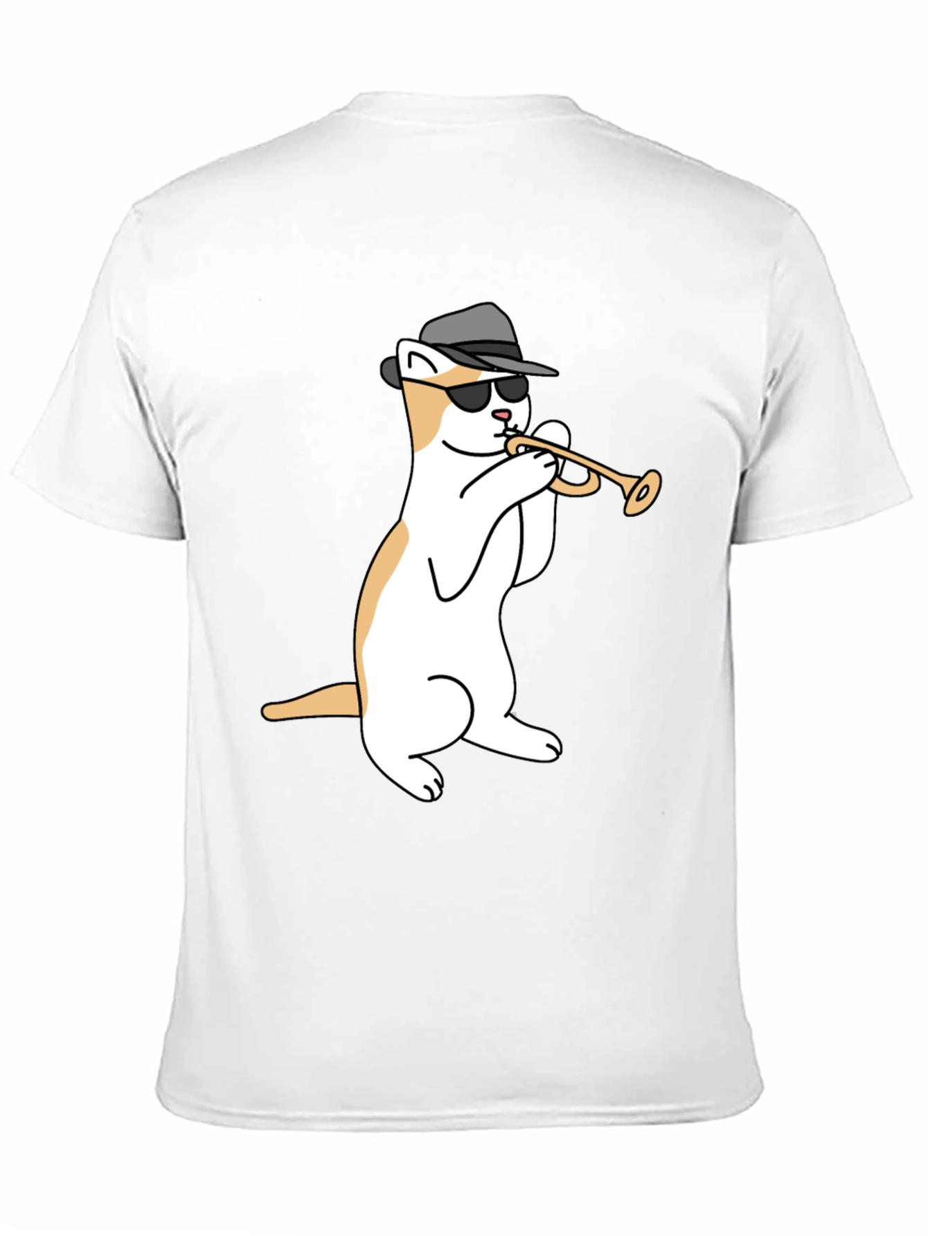 Cool Cat Trumpet Black T-Shirt