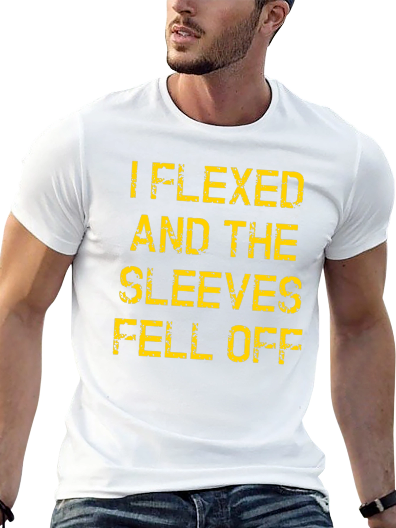 I Flexed Sleeves Fell Off T-Shirt
