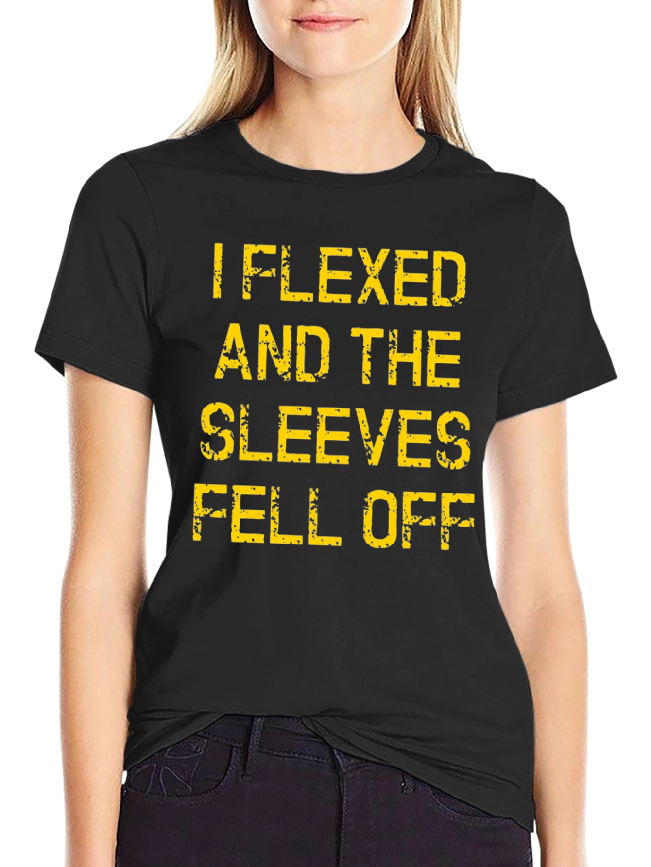 I Flexed Sleeves Fell Off T-Shirt