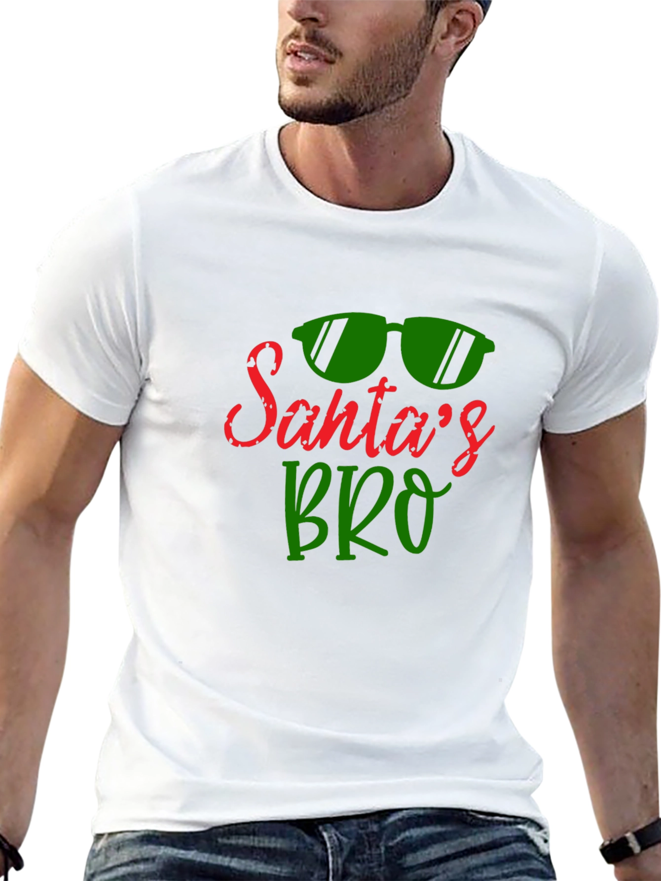 Santas Bro Graphic Tee - Holiday Cool